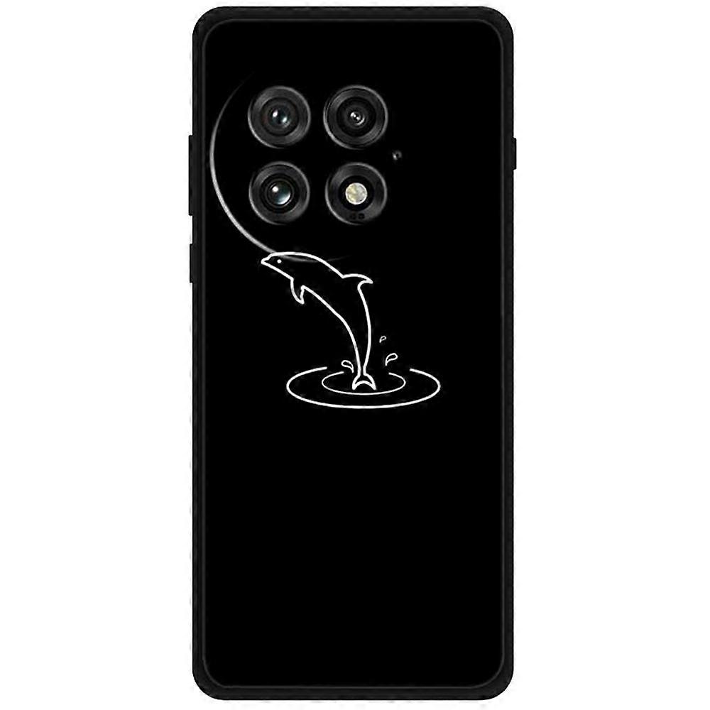 For OnePlus 13 Line Art Case Anti-Scratch Soft TPU Phone Cover - Whale