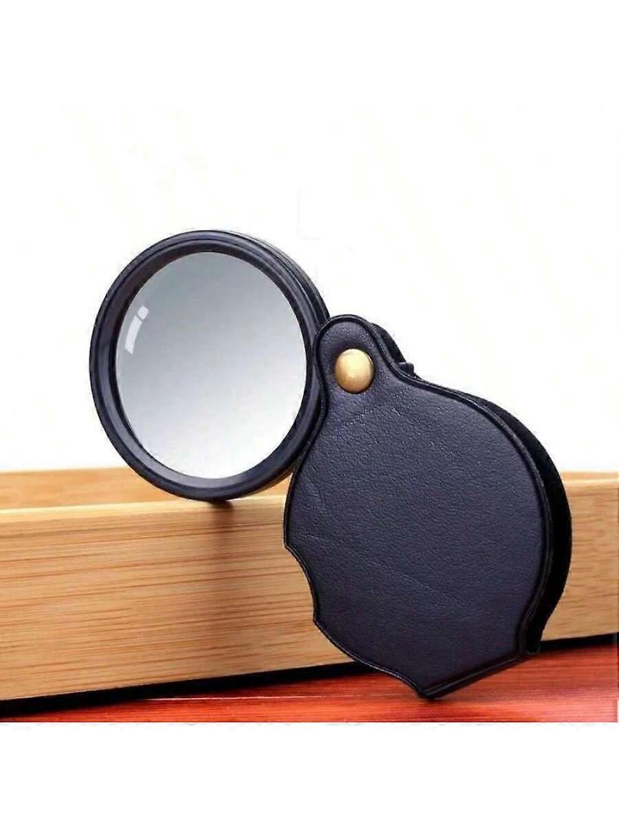 1PC 10X Small Magnifying Glass Mini Pocket Magnifier Folding Magnify Glasses With Rotating Protective Holster For Seniors Reading