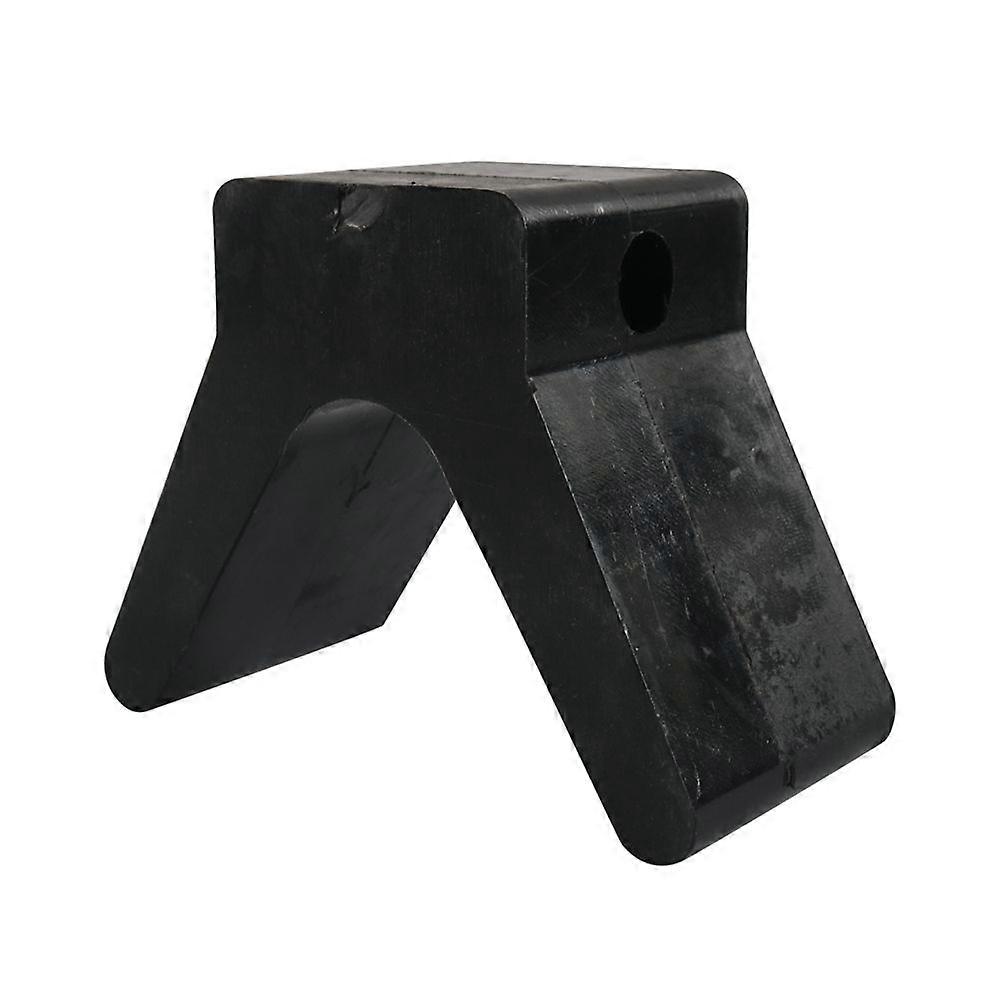 Reboque de barco estilo V Bloco de parada de arco Reboque de borracha Orifício de montagem sem marcação 2 polegadas de largura 4 polegadas V-Span