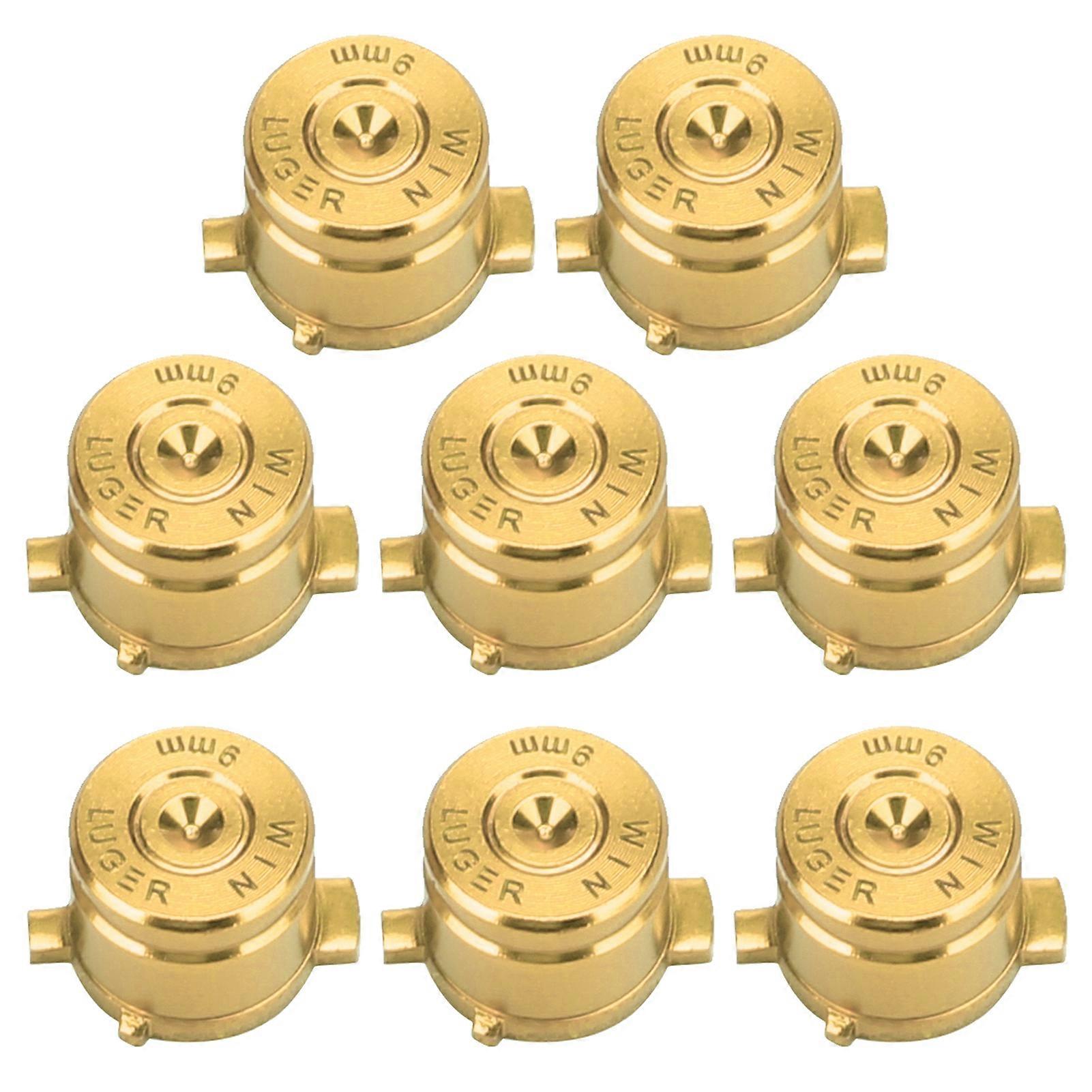 Gold Aluminum Alloy ABXY Button Set for PS4 - Durable, Stylish, Easy to Install
