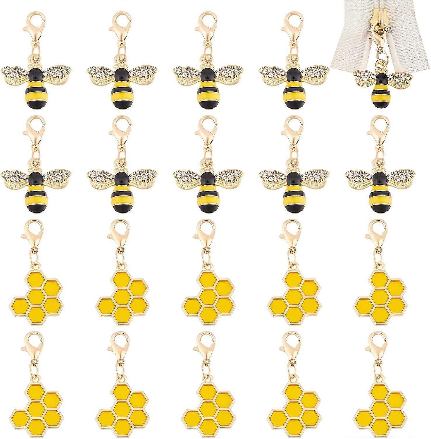 Alloy Flower Zipper Pull Charms Antique Silver and Platinum Zipper Pull