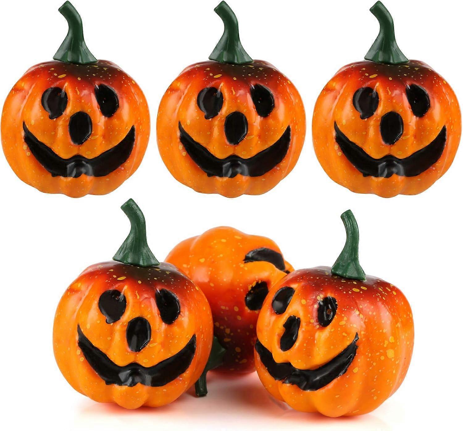 Simulation foam ghost face small pumpkin 5.5CM