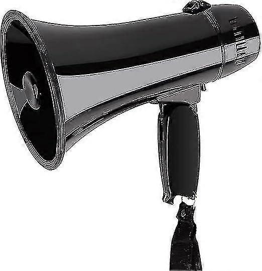 Portable Megaphone Bullhorn 20 Watt Power Megaphone Haut-parleur Voix et Sirène / alarme Modes avec contrôle du volume et sangle