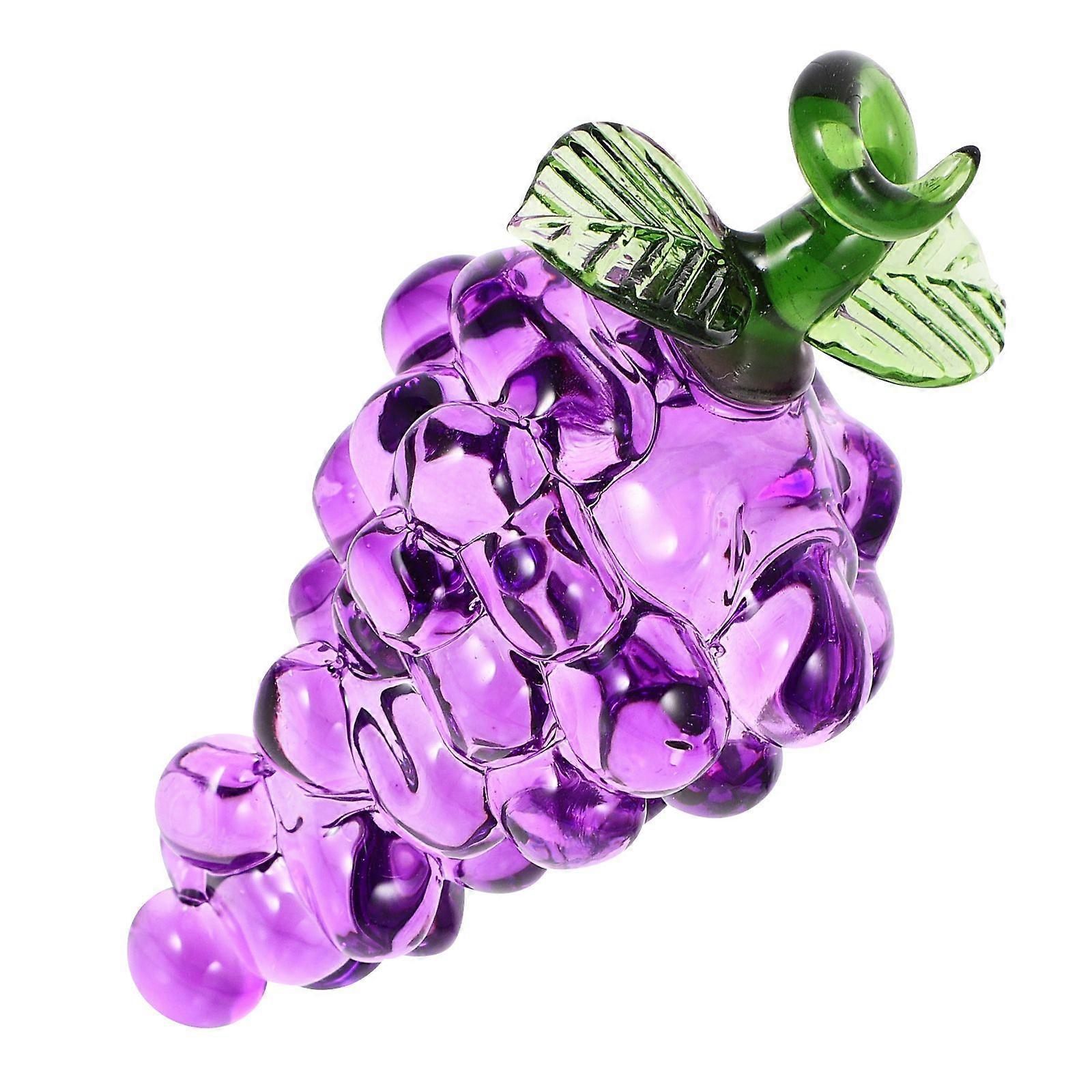 Crystal Grape Ornament Crystal Grape Crafts Decorative Desktop Grape Ornament Home Decor