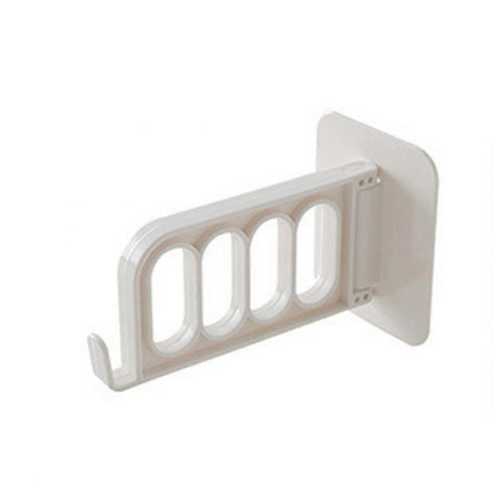 Multifunctional Adhesive Hanger Hook Clothes Organizer Rack for Glass Window Wall Tile(White)