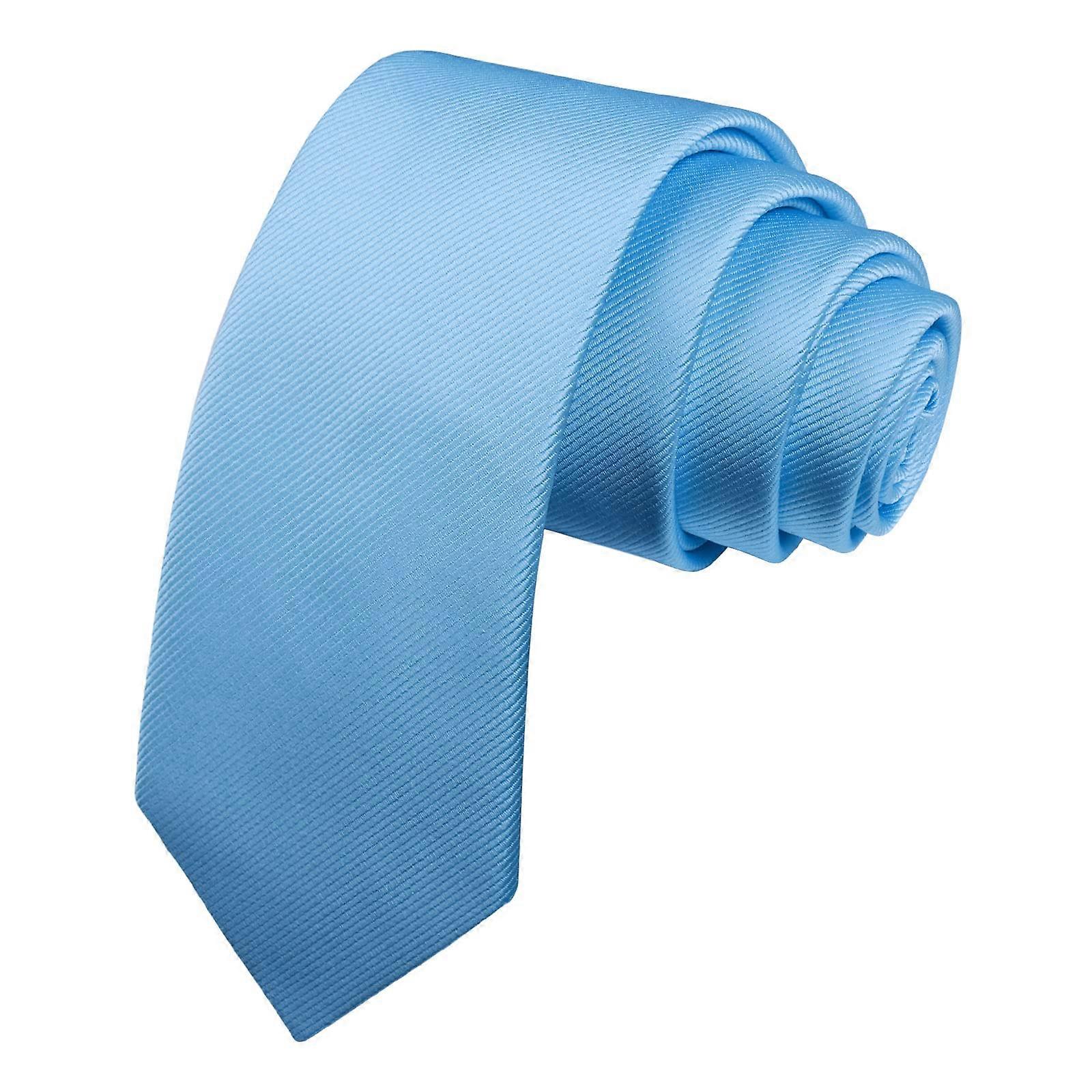 Solid Color Skull Necktie 2.4 Inches Width for Casual Wear, Durable Polyester Fabric, Unique Skull Design