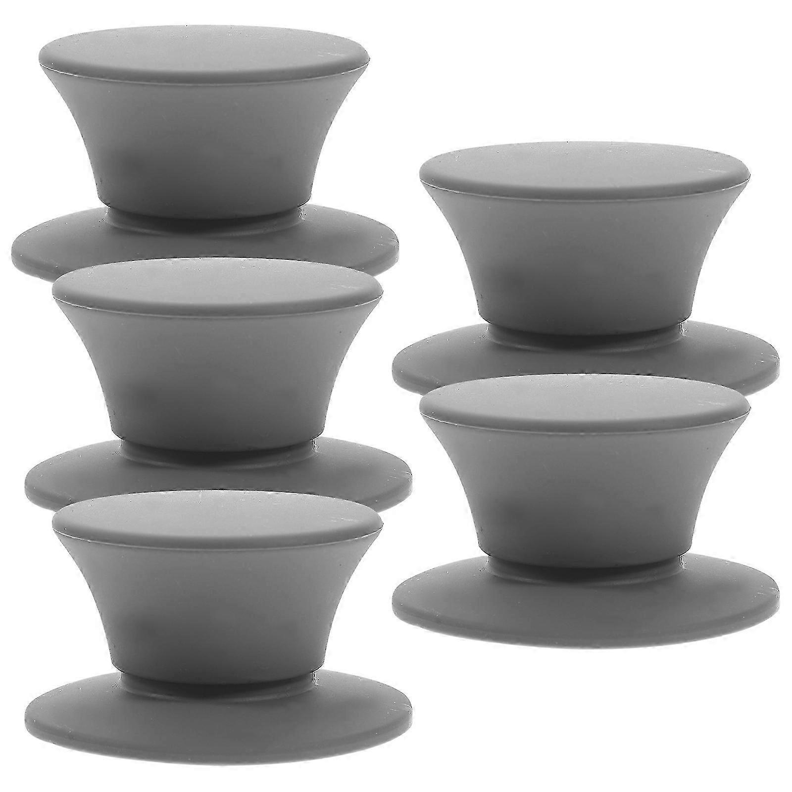 5pcs Pot Lid Handle Heat-resistant Silicone Cookware Lid Replacement Knob