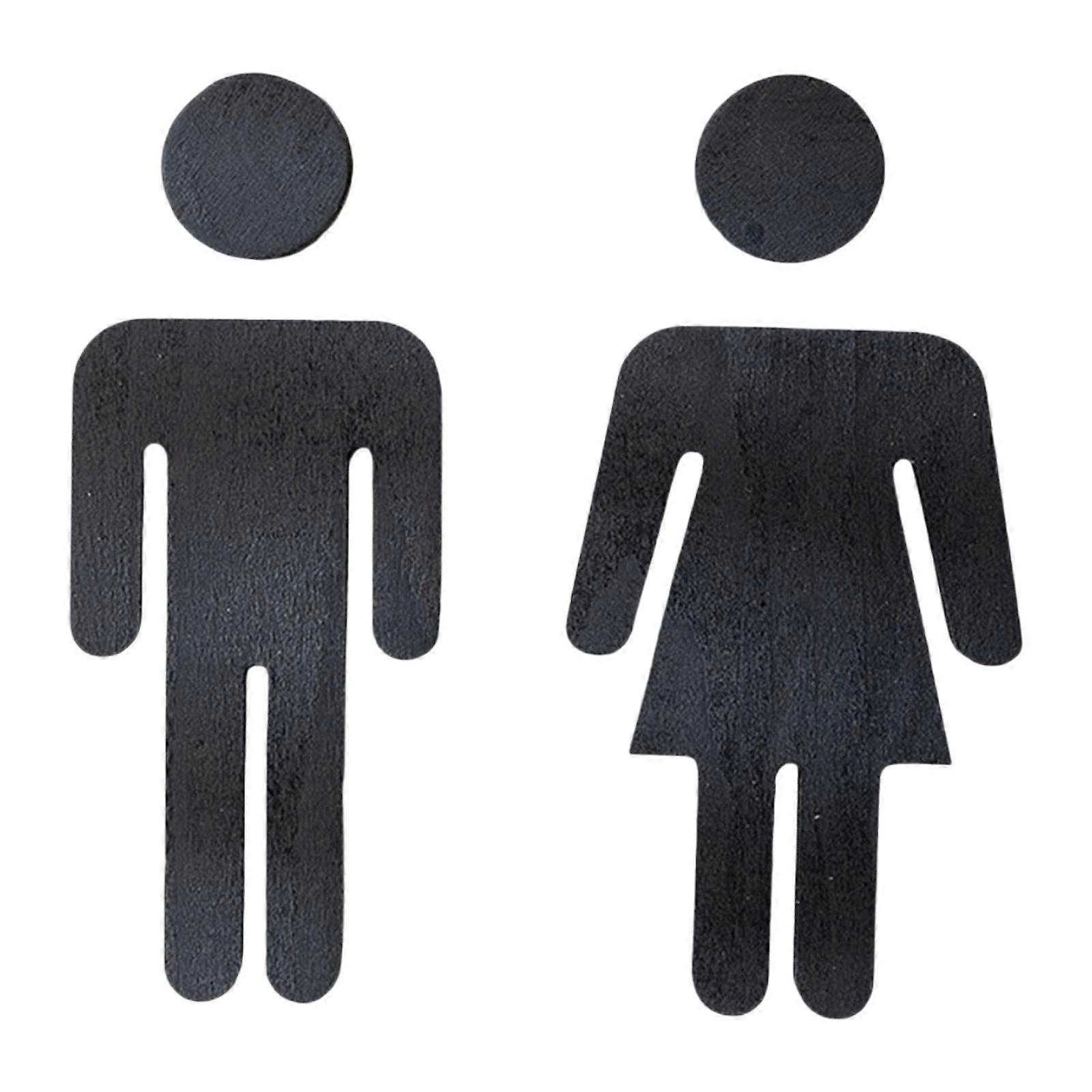 Hommes et femmes Toilette Signalisation Réutilisable pour les affaires Lieu public Restaurant