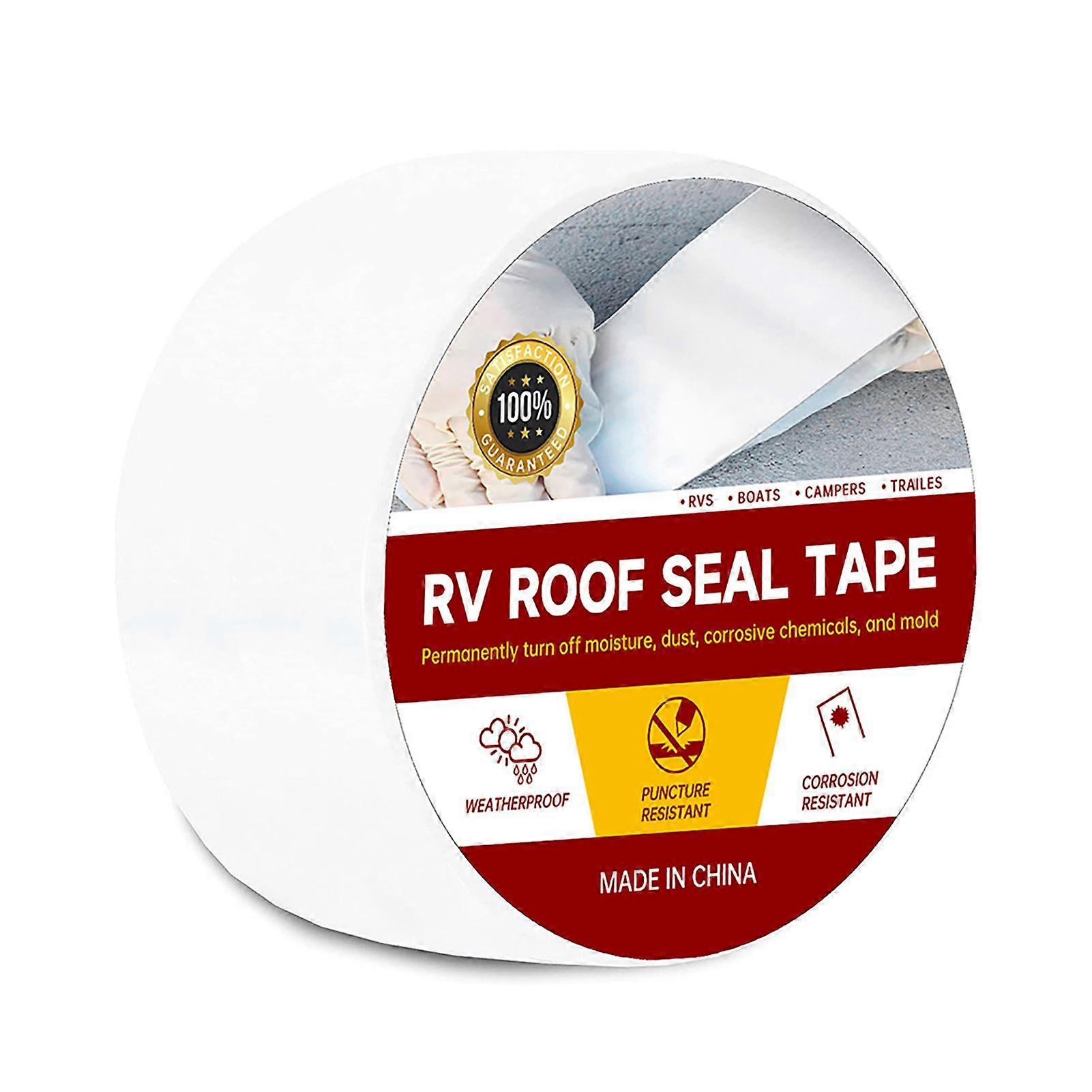Ruban de toit RV Ruban d’étanchéité de toit RV imperméable, résistant aux intempéries, hautement adhésif Colle butyle naturelle pour bateau de camion 5cm * 15m