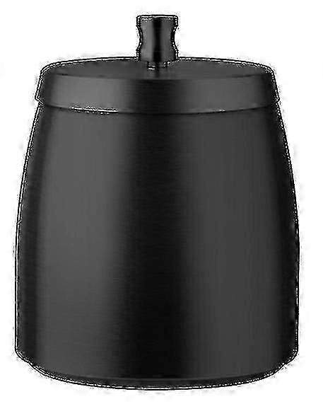 Stainless Steel Ashtray With Lid.windproof Cigarette Ash Trayblack