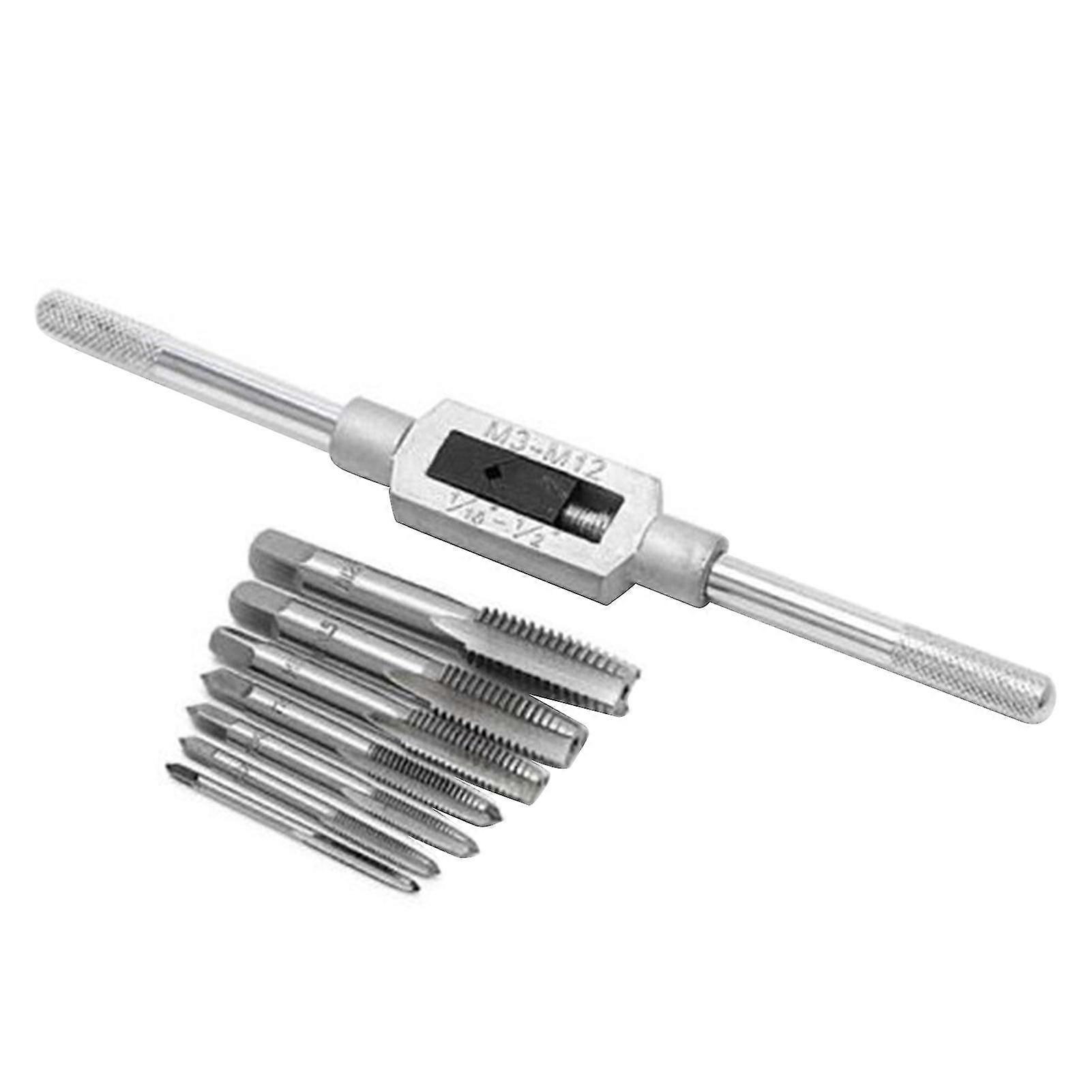 8pcs Thread Metric Machine Hand Screw Thread Plug Taps Set