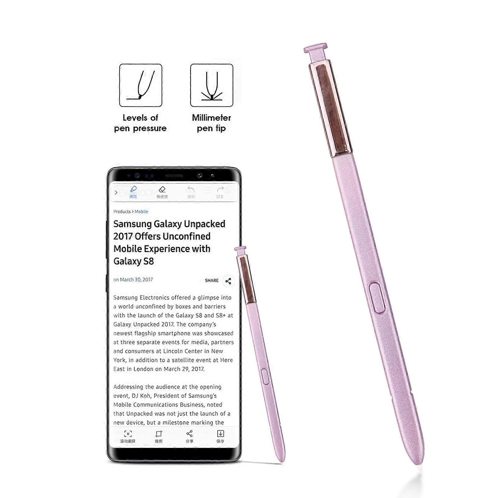 Stylet tactile violet pour Samsung Galaxy Note 9 LCD Écran tactile Stylet Stylet S Pen de remplacement pour Samsung Galaxy Note 9