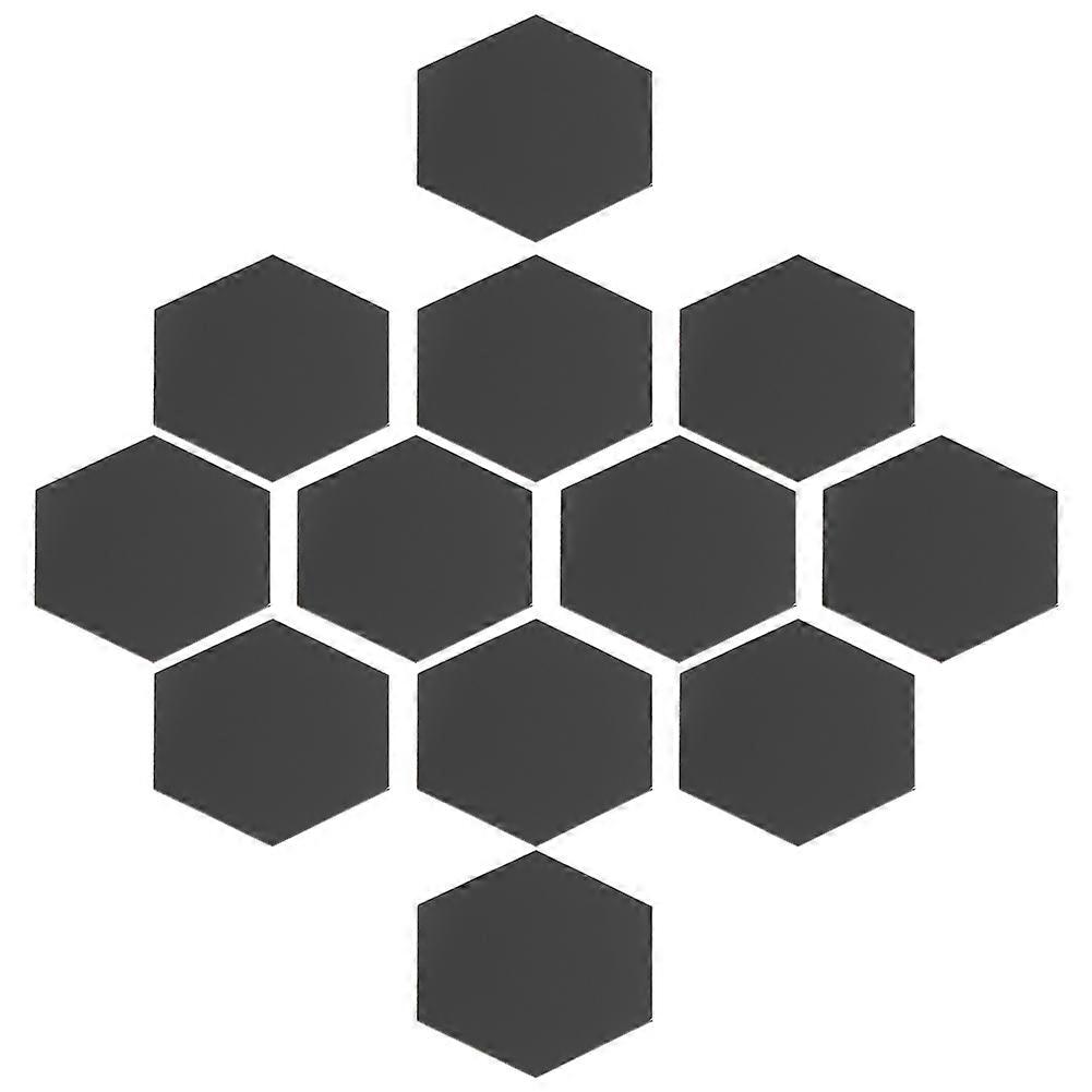 12pcs Hexagonal 3D Mirror Geometric Plastic Wall Stickers for DIY Home Decor, Modern Room Art, Easy Application