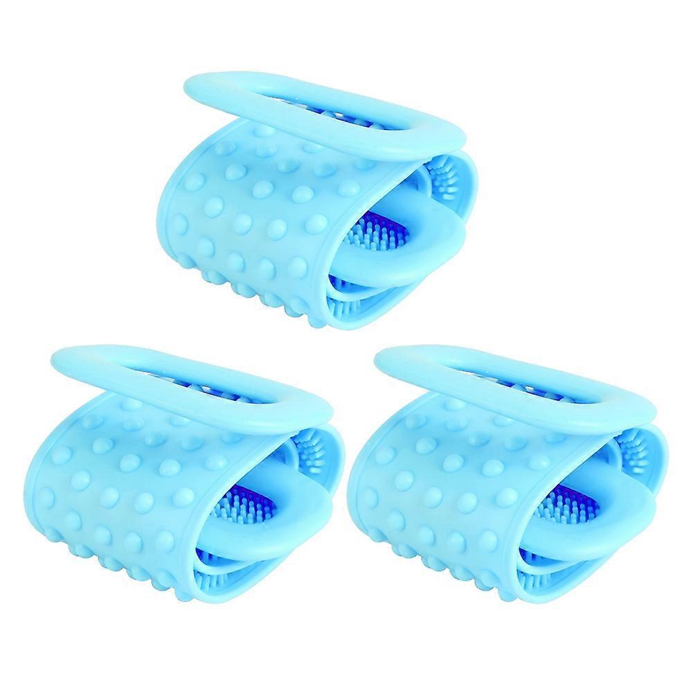 Double-Sided Silicone Shower Scrubber Back Cleaning Scrubbing Towel For Bath And Shower Bathroom Accessories
