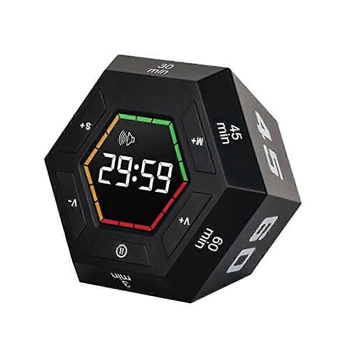 Pomodoro-Timer Elektronischer Timer Produktivitäts-Timer 3, 5, 15, 30, 45, 60 Minuten Voreingestellter intelligenter Countdown-Timer, Zeitmanagement-Tool Mehrfarbig optional