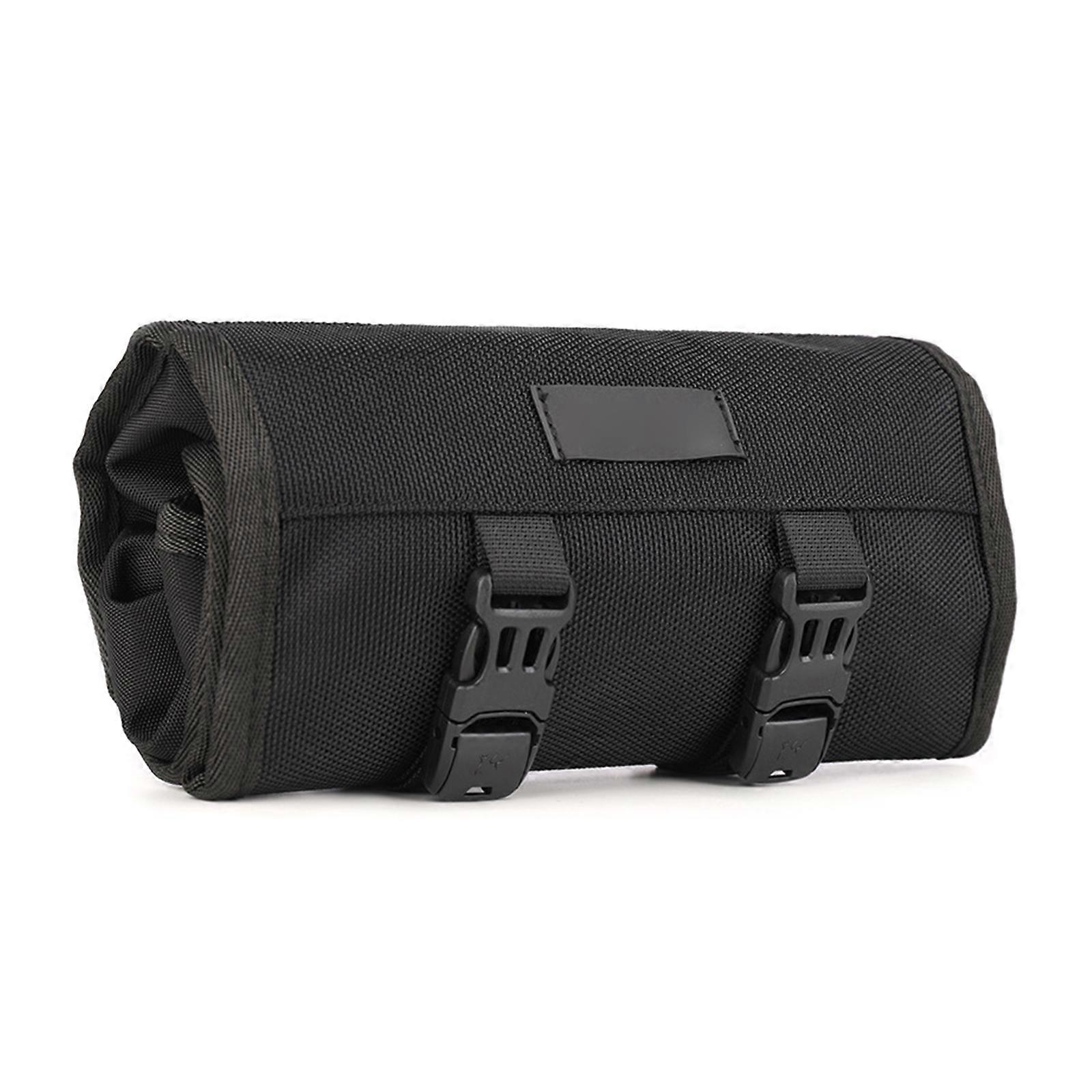 Roll Up Tool Bag Tool Roll Up Bag Heavy Duty Tool Bag Organizer Tool Roll Organizec Plumber for Mechanic Carpenter Black