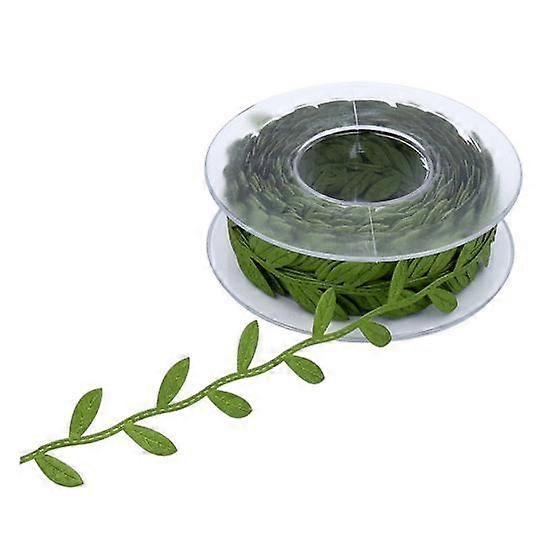 15m Leaves Ribbon Scrapbook DIY New Year Christmas Crafts Gift Wrapping Decor