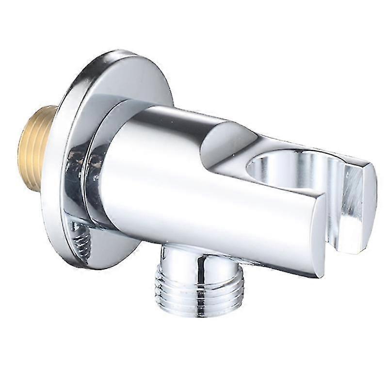 Wall bracket for elbow and shower handset, Chrome