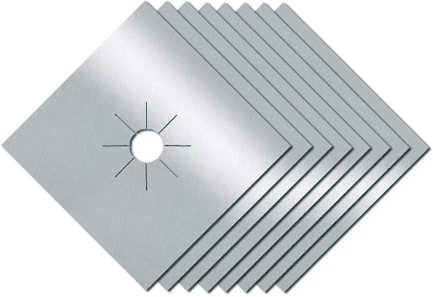 Gas Stove Mats, 8 Pieces Non-Stick Reusable Double Layer Gas Stove Protectors