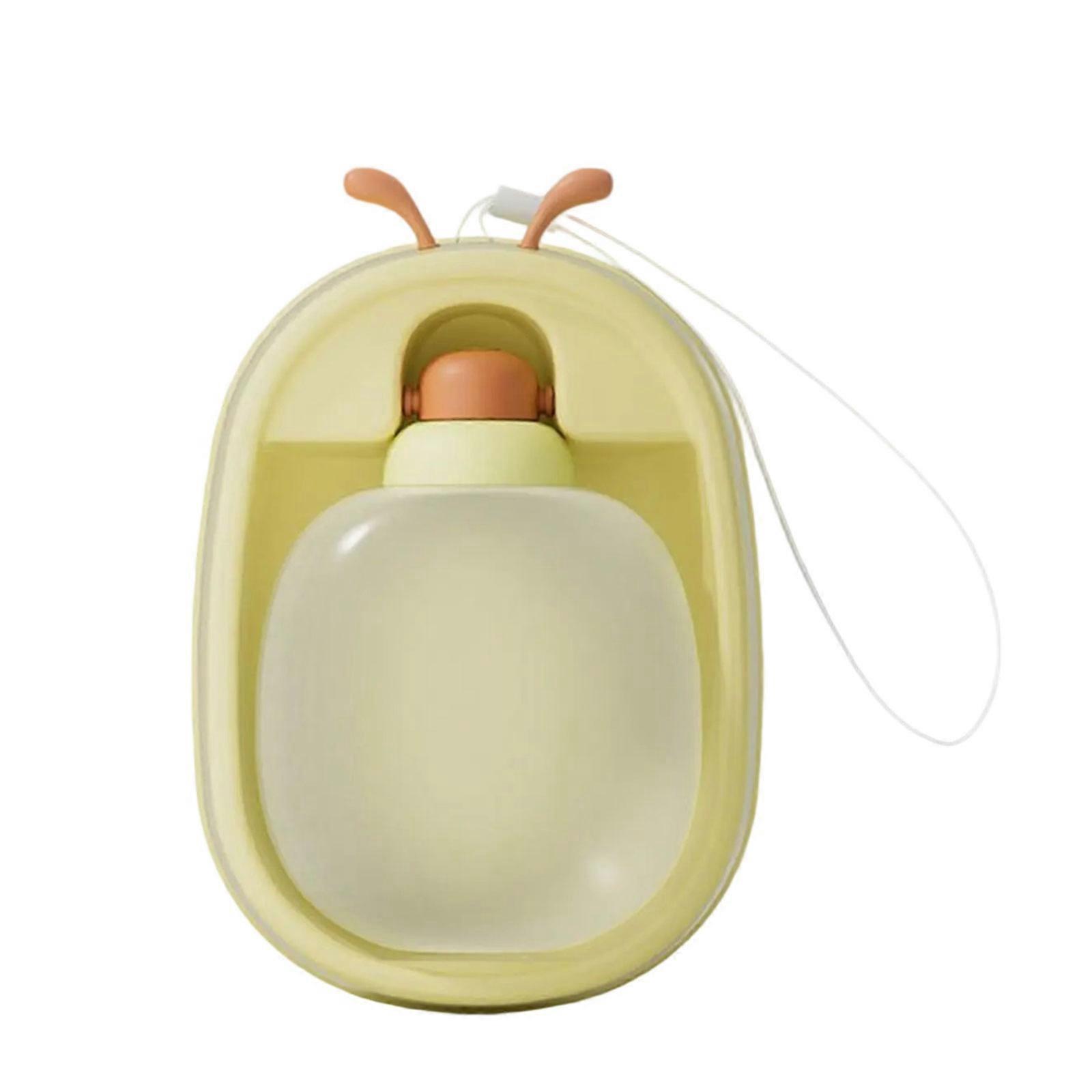 Portable Pet Water Bottle Detachable Bowl Leakproof Water Container for Dog Cats Travel Multiple Color Yellow