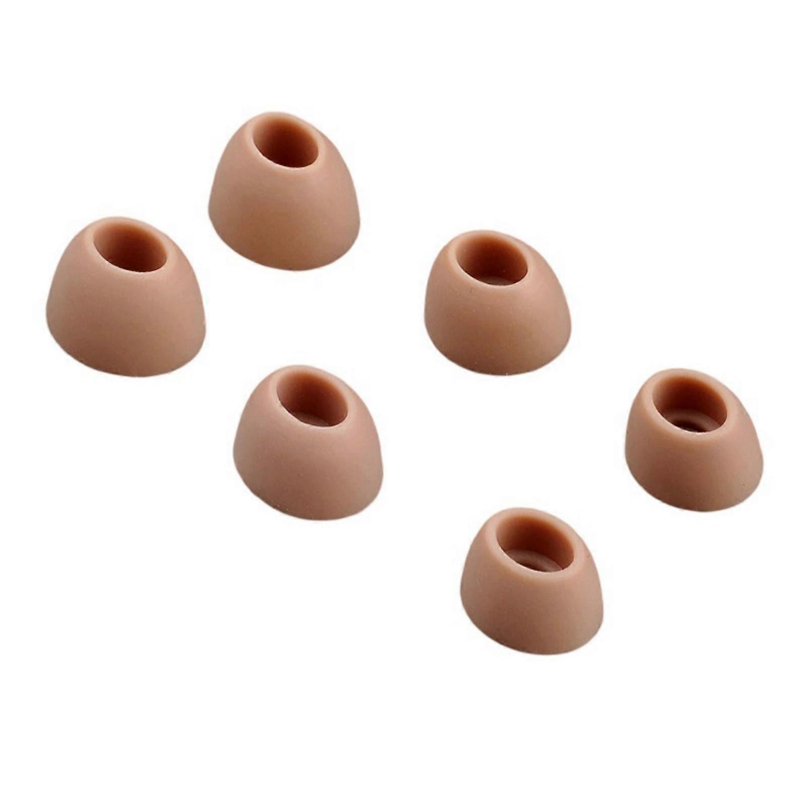 1 Set Yumuşak Silikon Kulak Uçları w300bt Gürültü Önleyici Boyun Bandı Kulaklık Çeşitli Kulak İçi Kulaklık Modelleri için kahverengi