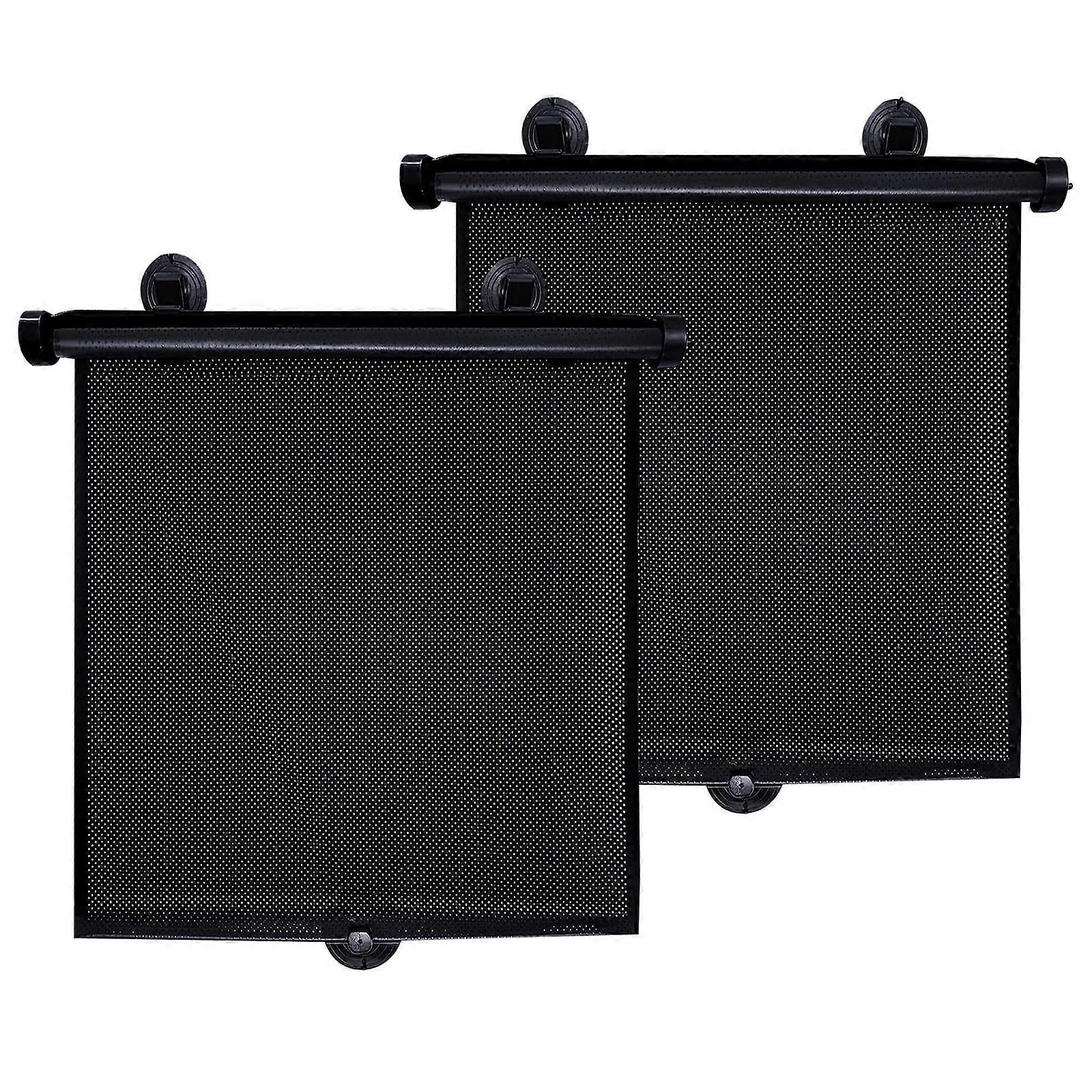 2 Pack Medium Size Retractable Car Side Window Sun Shade