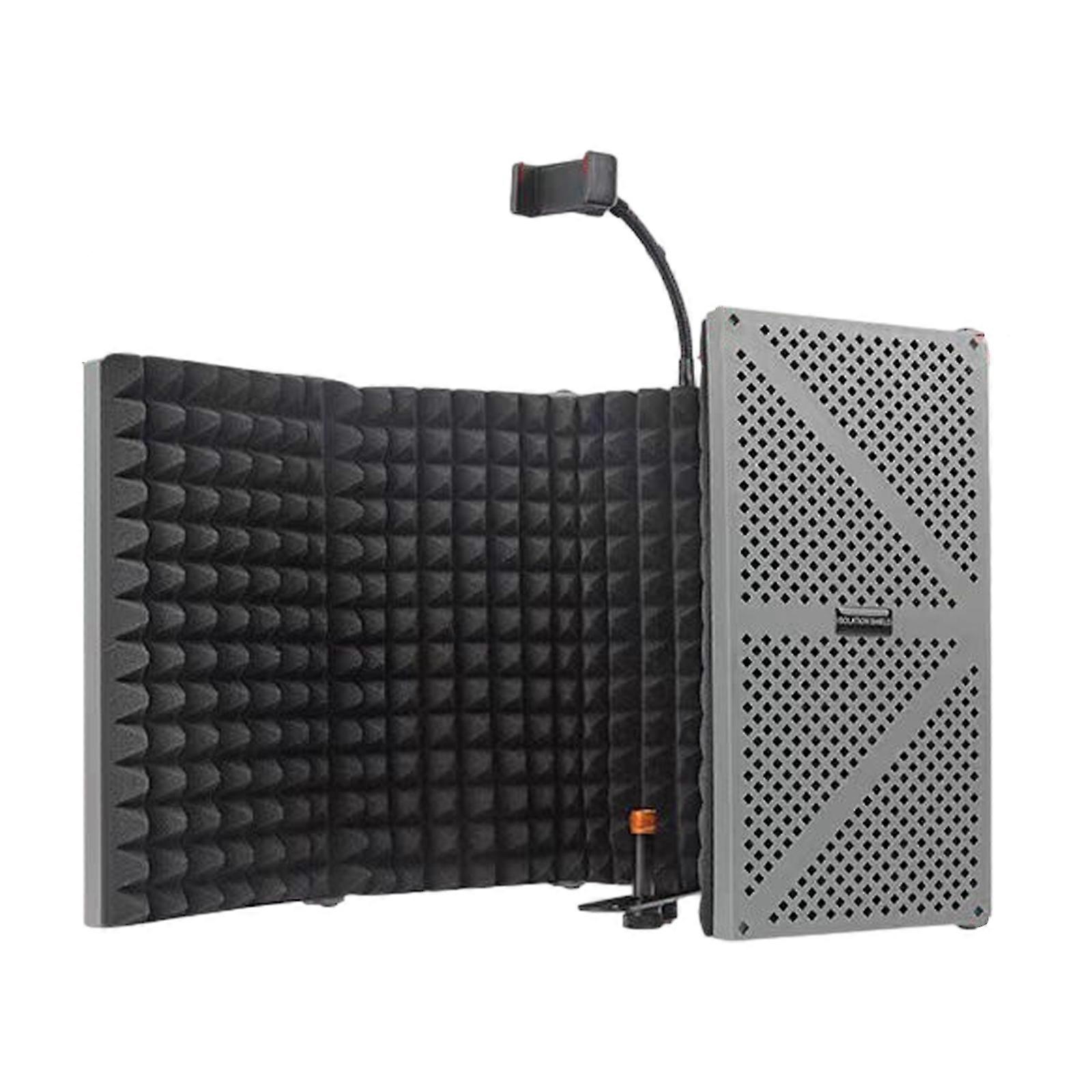 Microphone Windshield Sound Insulation Sound Windshield for Reducing Noise and Background Noise in Recordings  Grey