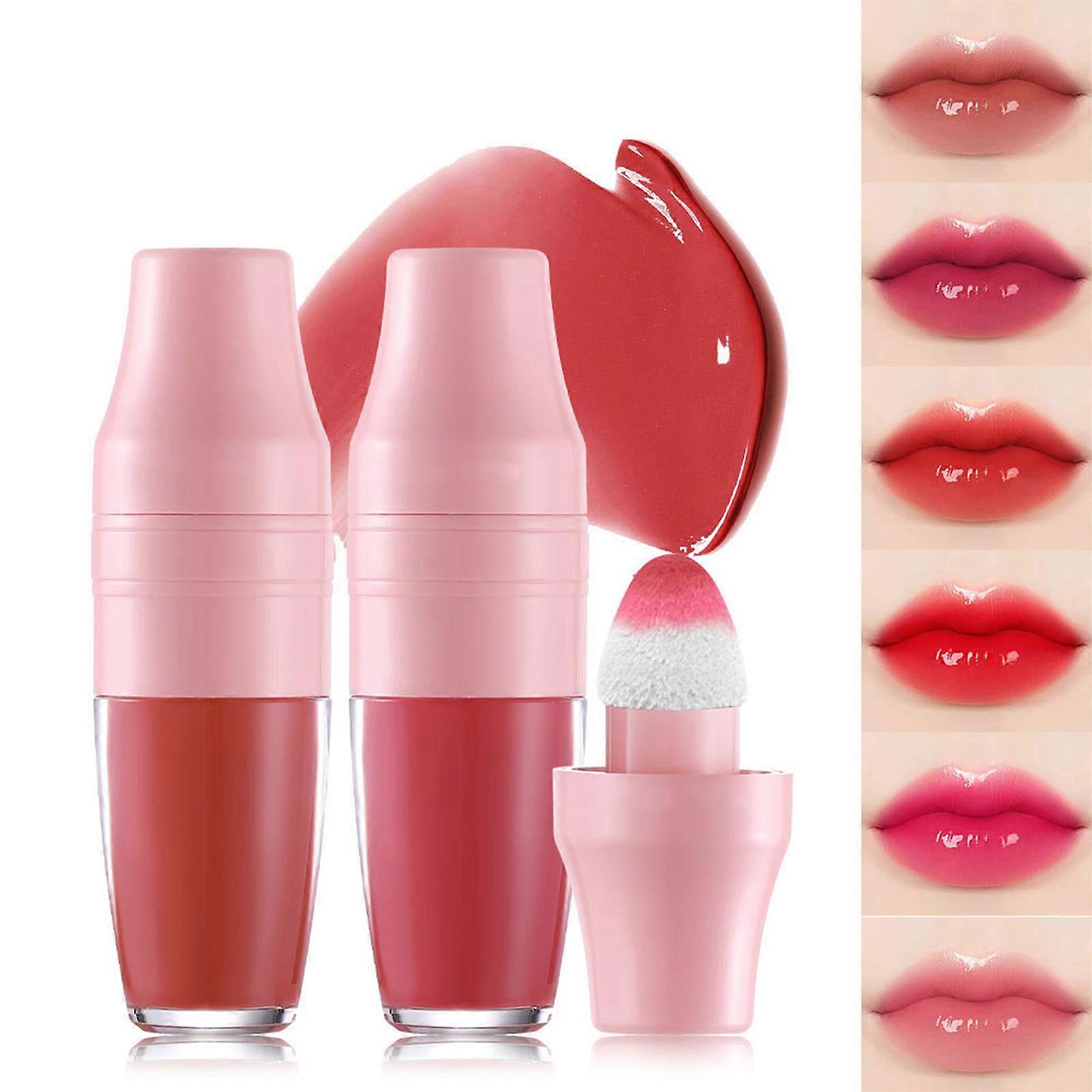 Quick Shake Mirror Effect Lip Gloss Fashionable Lip Makeup Full Coverage Silky Lipstick for Daily and Party Makeup 6