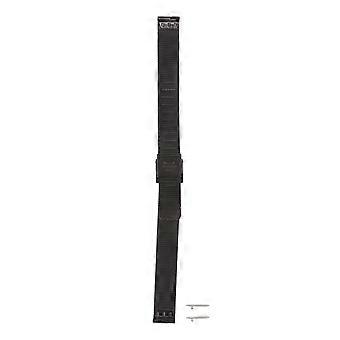 Mesh Woven Edelstahl Uhrenarmband Männer Frauen Verstellbares Ersatz Uhrenarmband Zubehör Schwarz