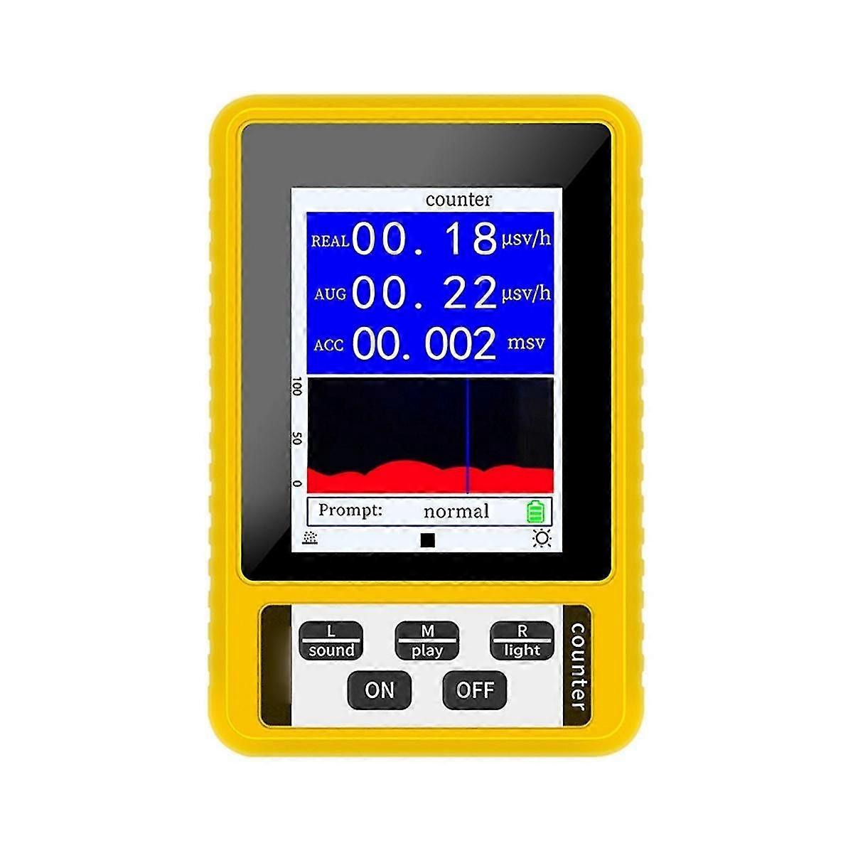 2025 New Portable Geiger Counter Nuclear Radiation Detector With Lcd Display Screen Dosimeter Detectors Beta Gamma X-ray Tester