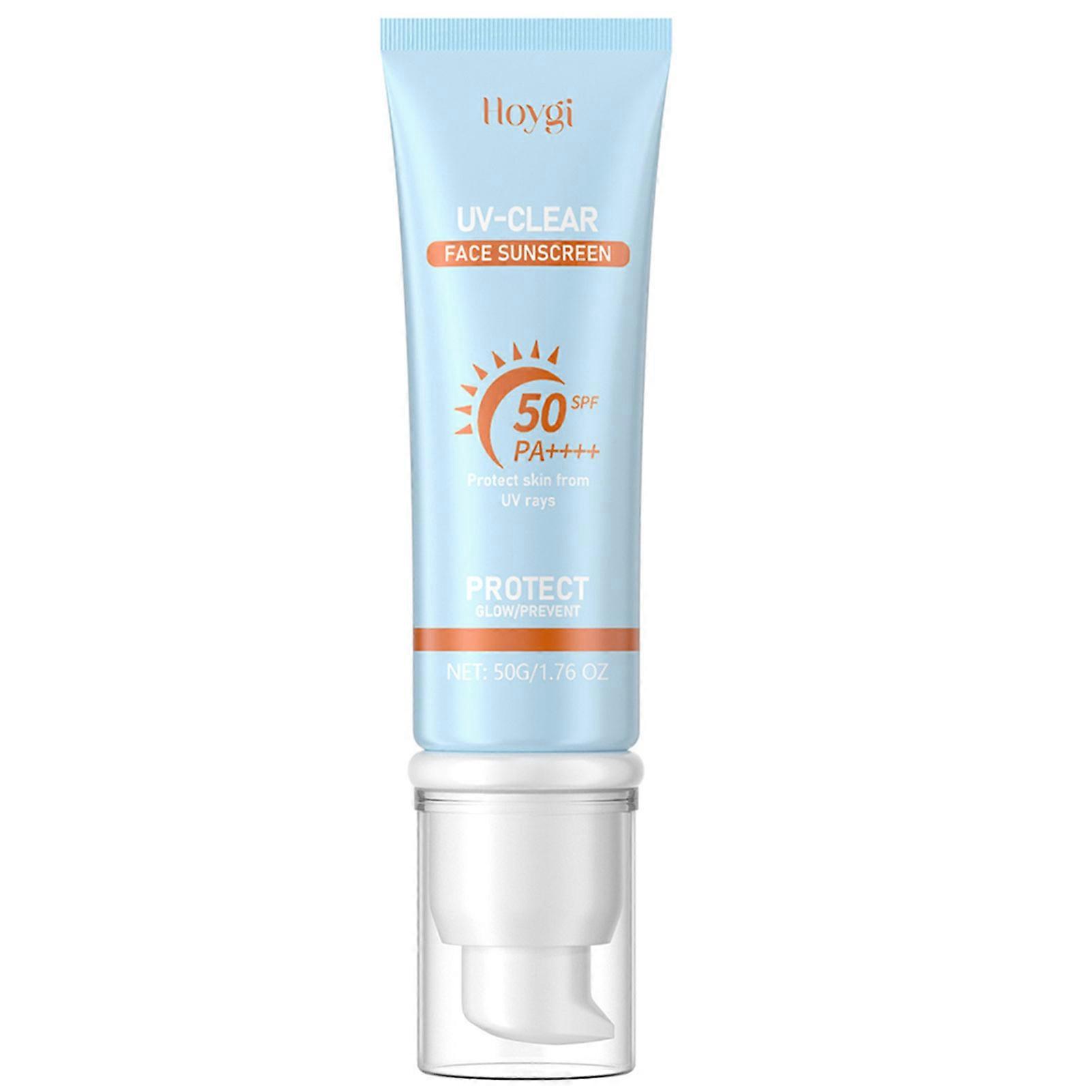 UV Clear Sunscreen SPF50+ PA++++ Mineral Face Sunscreen, Broad Spectrum UVA/UVB Hydrating Sunscreen
