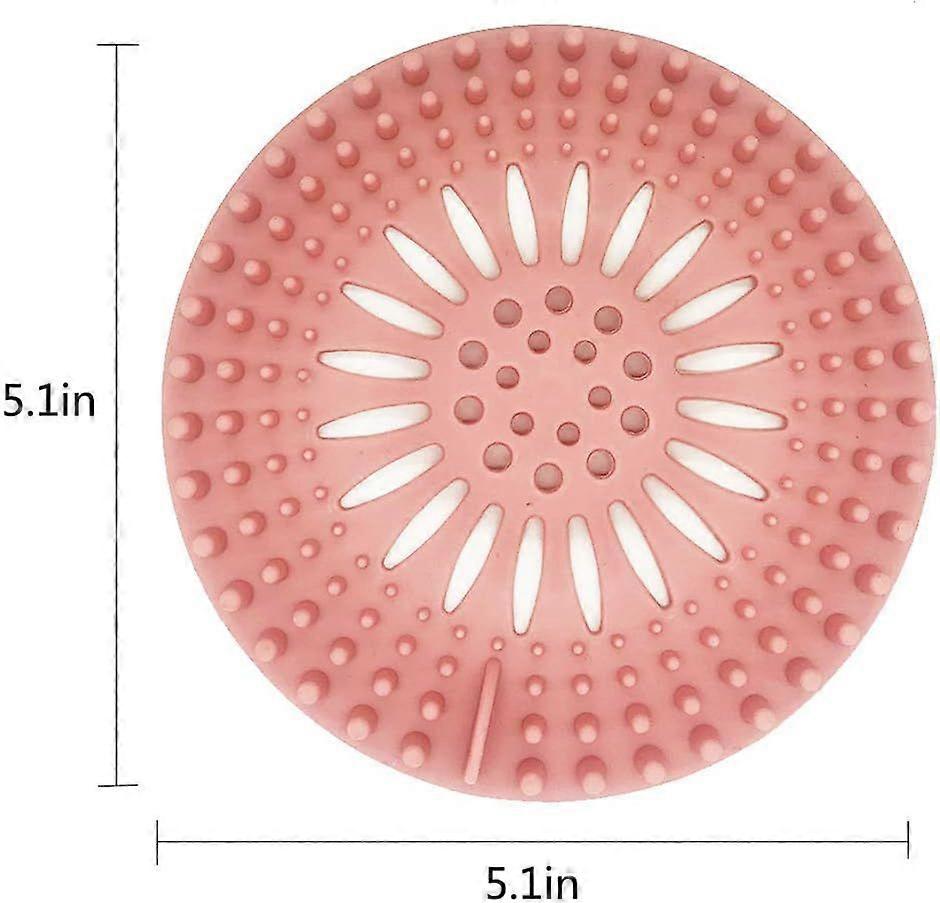 Shower Drain Catcher Silicone Drain, Easy to Install and Clean, Sink Strainer Accessories 4-Pack