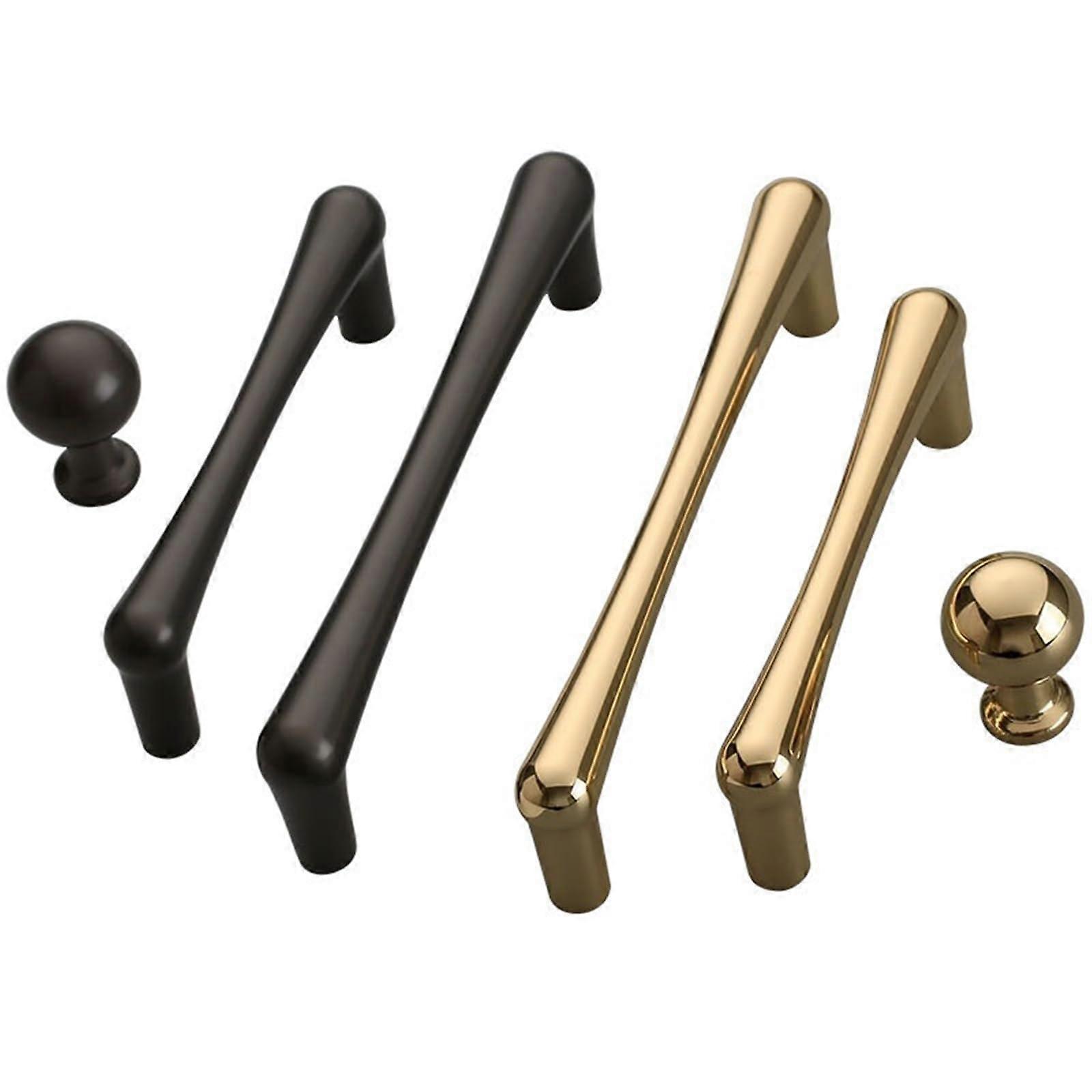 Bright Gold Cabinet Handles Drop Shape Zinc Alloy Drawer Knobs 192mm Kitchen Cupboard Door Pulls 1Pcs