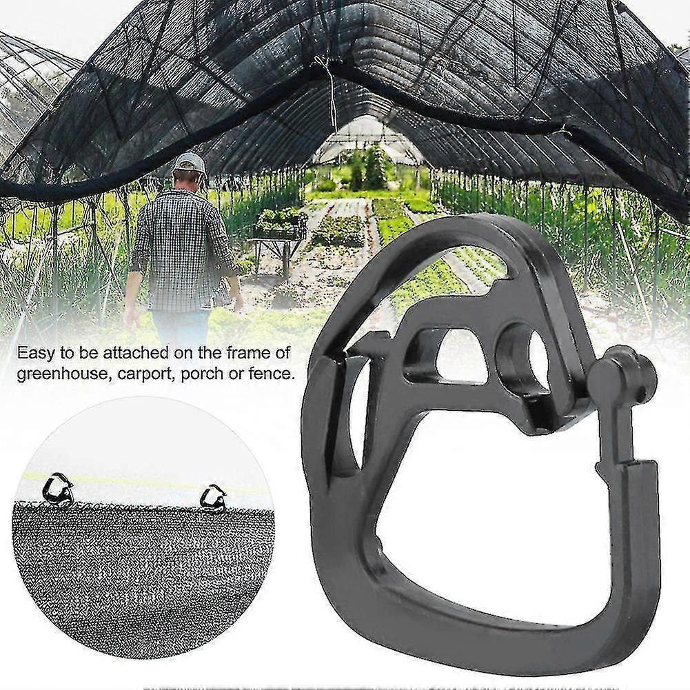100Pcs Shading Net Hook Plastic Hanging Hooks for Shade Fabric Greenhouse Accessories