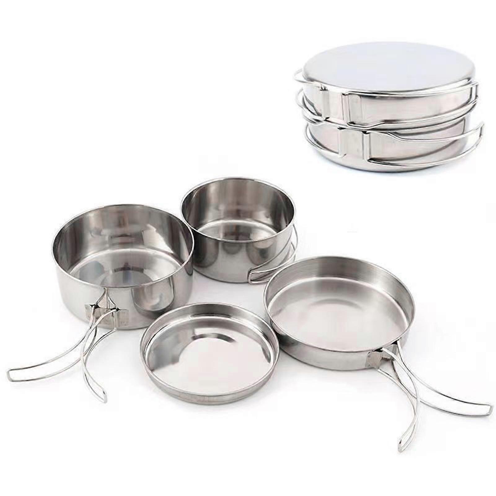 Outdoor Camping Cookware Set Easy to Wash Convenient Tableware Combination