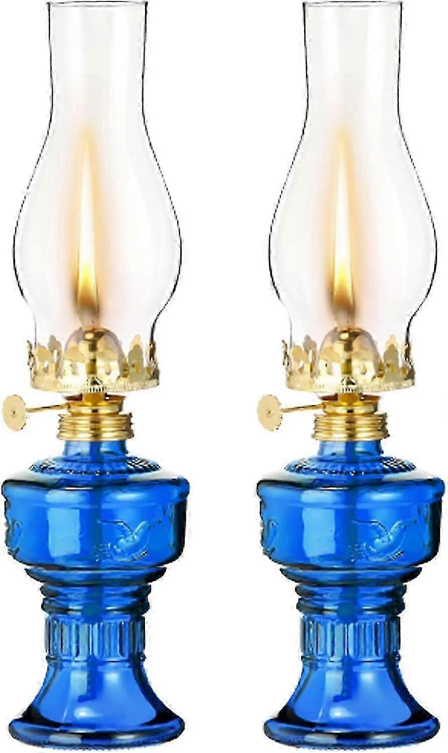 2024 Kerosene Lamp, Vintage Kerosene Oil Lamp Durable Glass Crystal Oil Light Lighting Oil Lantern with Adjustable Fire Wick Vintage Kerosene Oil Lamp