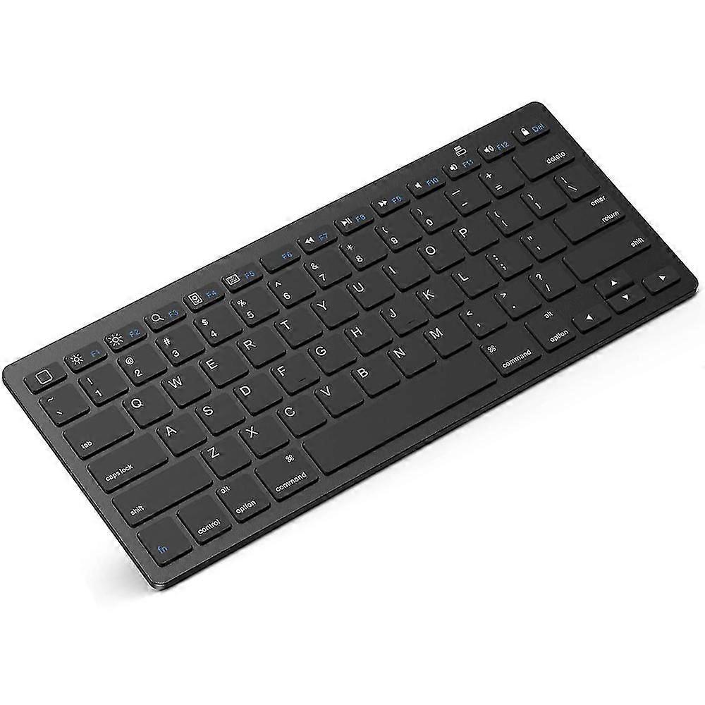 Teclado sem fio Slim, teclado mini sem fio de 2,4 ghz de 78 teclas