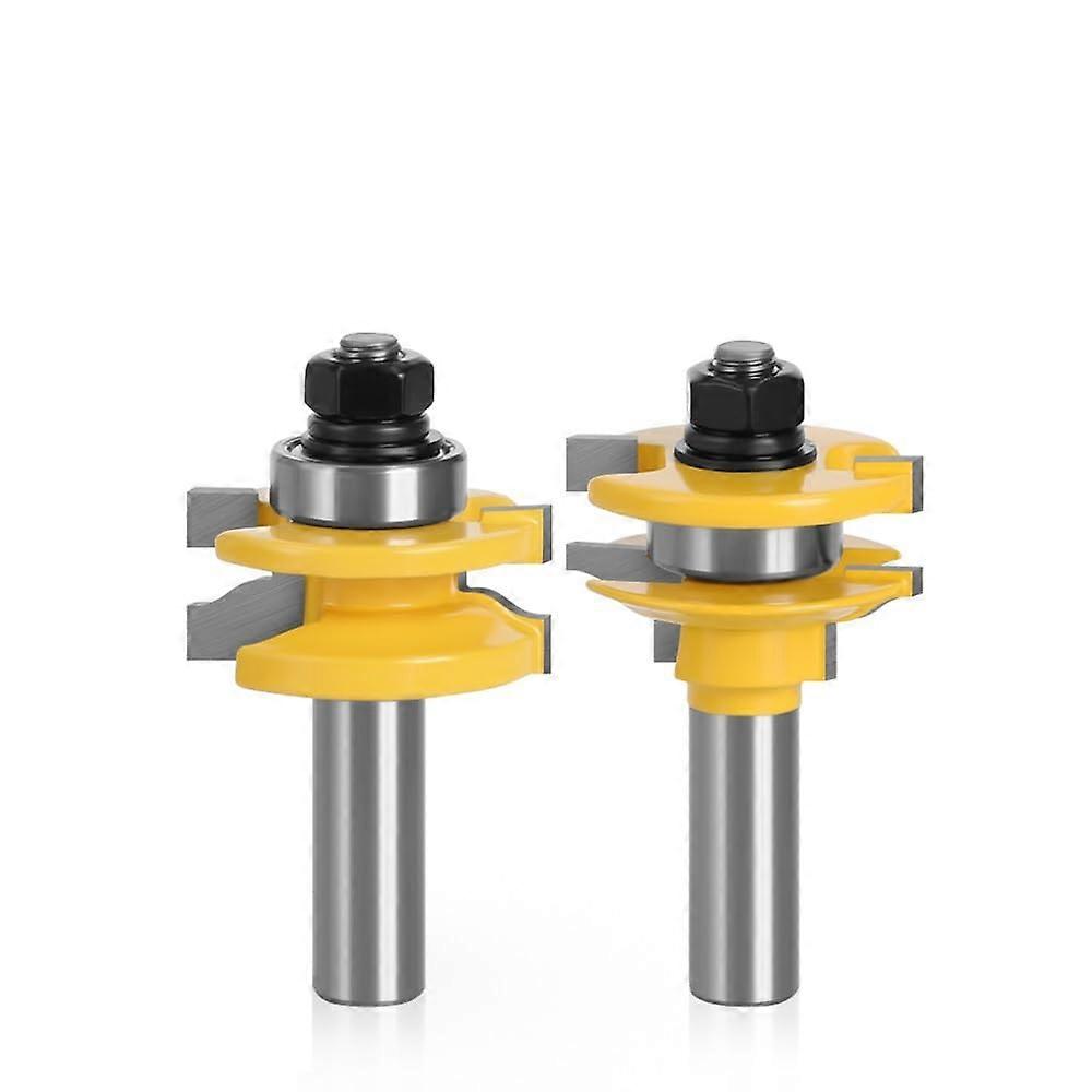 Rail & Stile Router Bits Two-Piece Set Matched Ogee Tenon Cutter 12.7mm Shank Door And Window Woodworking Tools