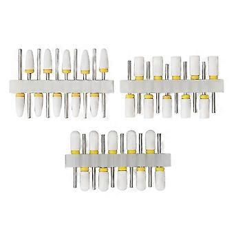 30PCS Kunst Bohrer Nagelkleber Entferner Köpfe Maniküre Werkzeuge zum Schleifen Polieren Formen Reinigen