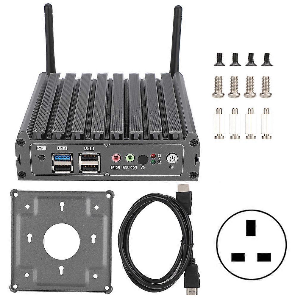 Office Mini PC Industrial for Intel j1900 Quad-Core Dual Gigabit Network HD Output 100-240V