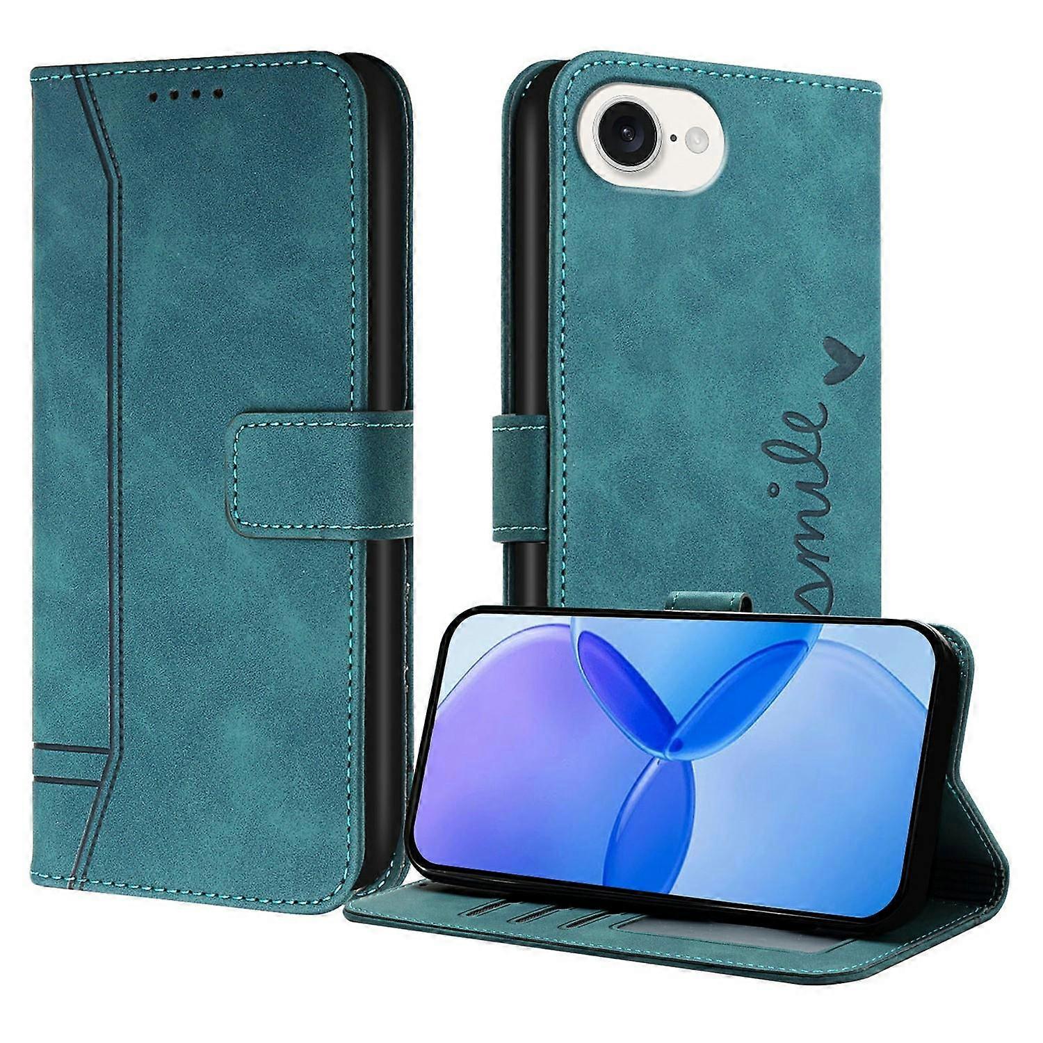 For iPhone 16e Leather Case Envelope Texture Wallet Stand Shockproof Phone Cover