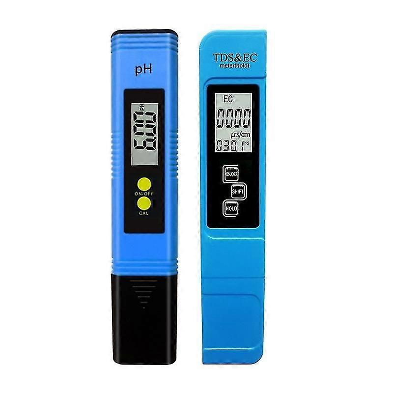 Water Quality Tester Digital PH Meter + TDS EC Measure with LCD Display Tester Pen for Swimming Pool