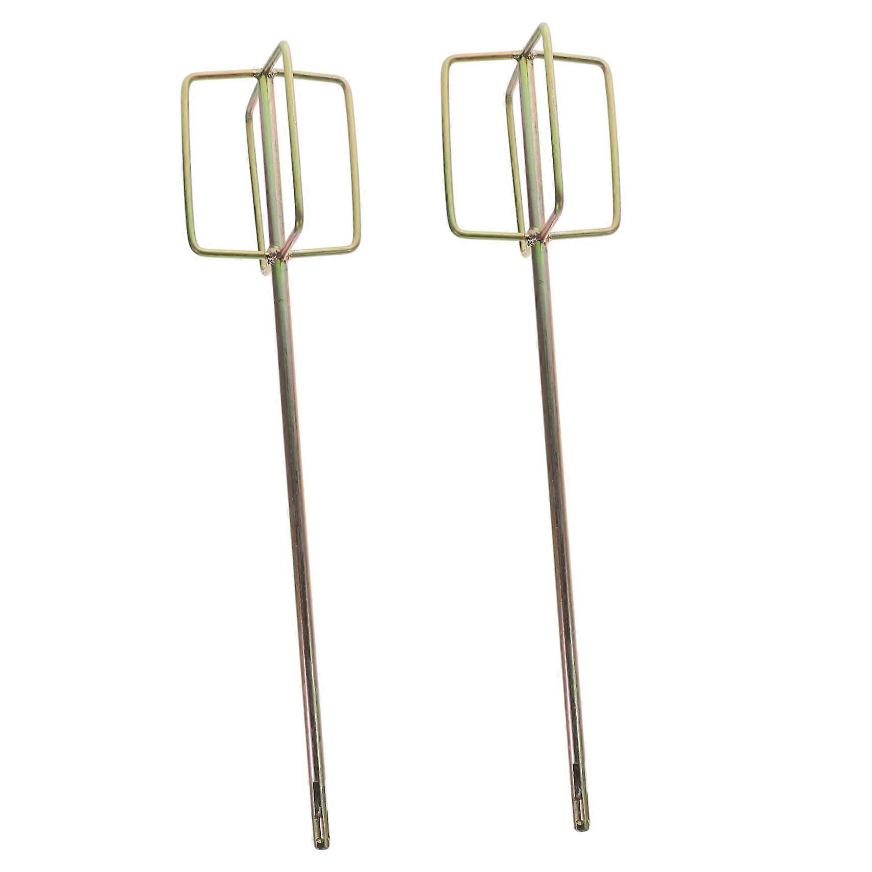 Cement Mixing Rods for Electric Drill 2 Pcs Plaster Stirrer Tool Set 14 Inch Steel Compatible with Paint and Mortar Mixing