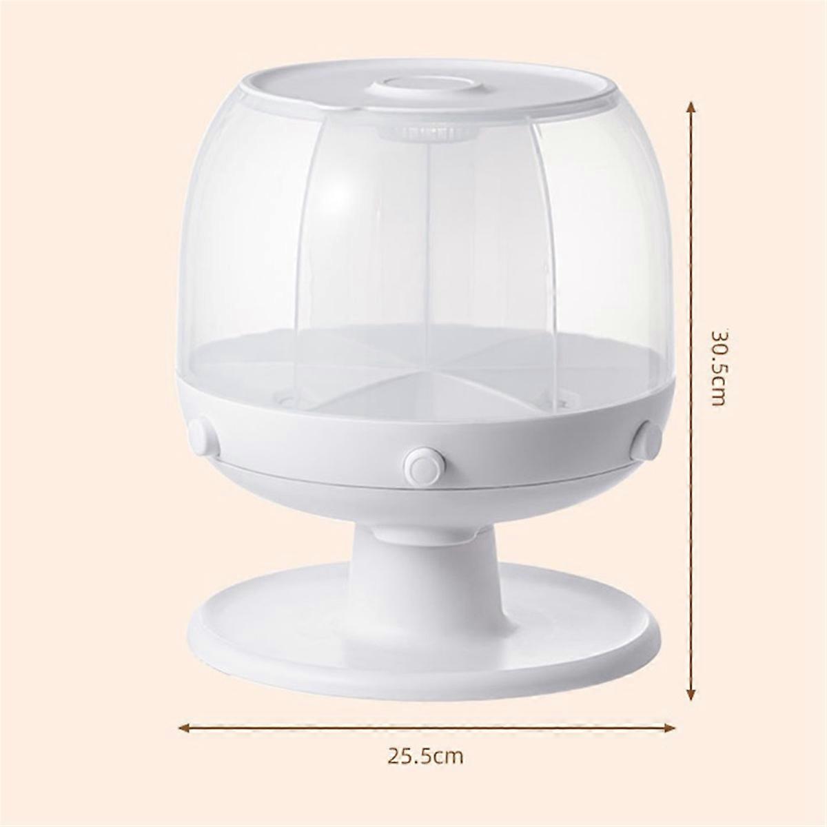 Moisture-Proof Rice Dispenser Clear Sealed Cereal Dispenser Green