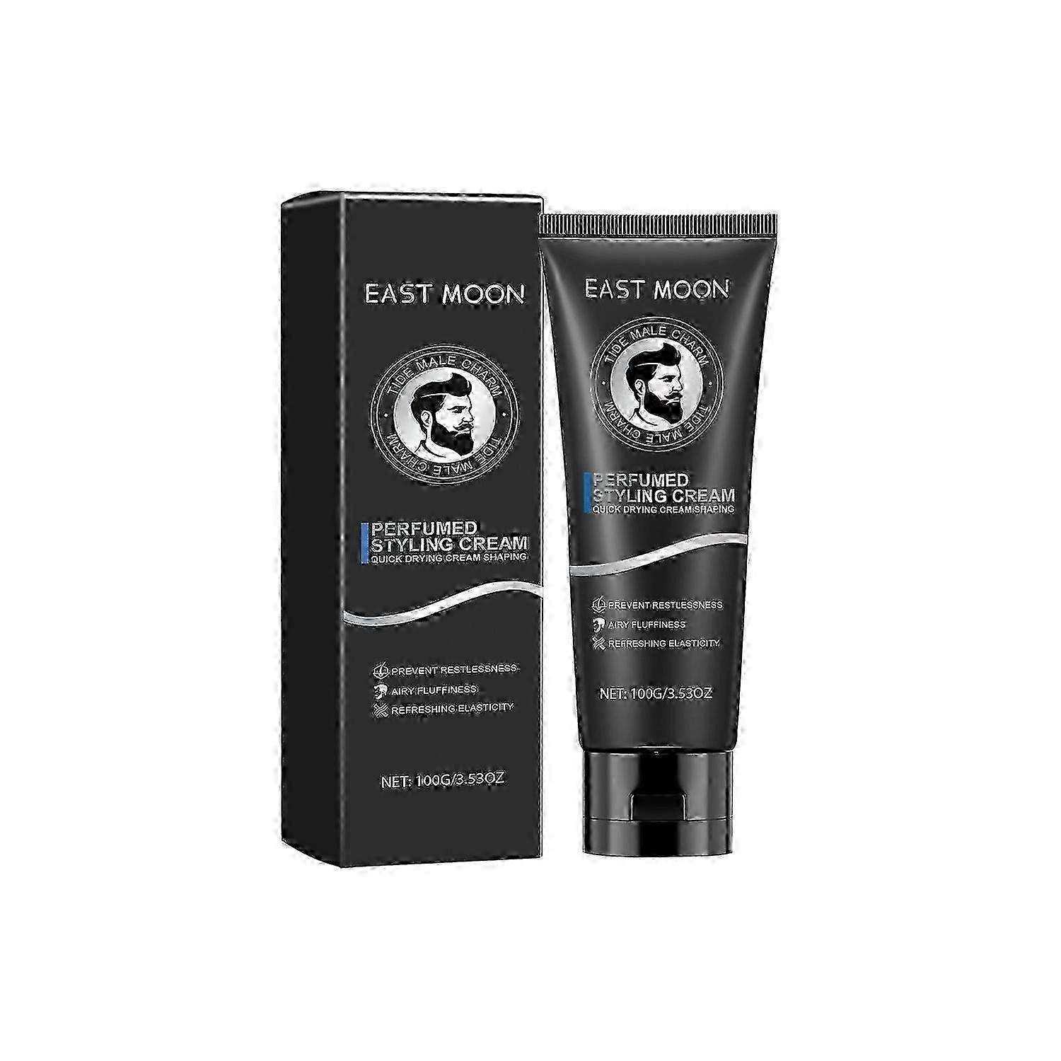 East Moon Men's Fragrance Styling Cream Refreshing Styling Lasting Three-Dimensional Styling Non-Gre