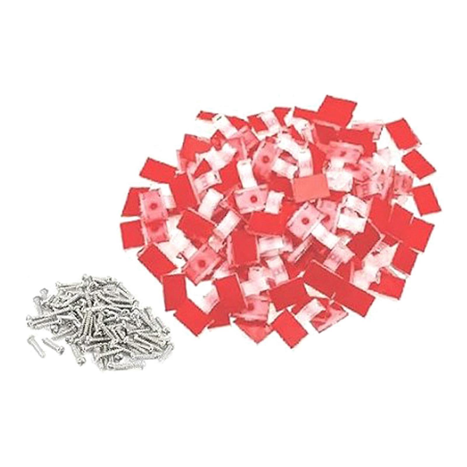 100Pcs LED Strips Light Holder Self-adhesive Wire Bundle Holder Mount Clip LED Strips Light Mounting Brackets Enduring Multicolor