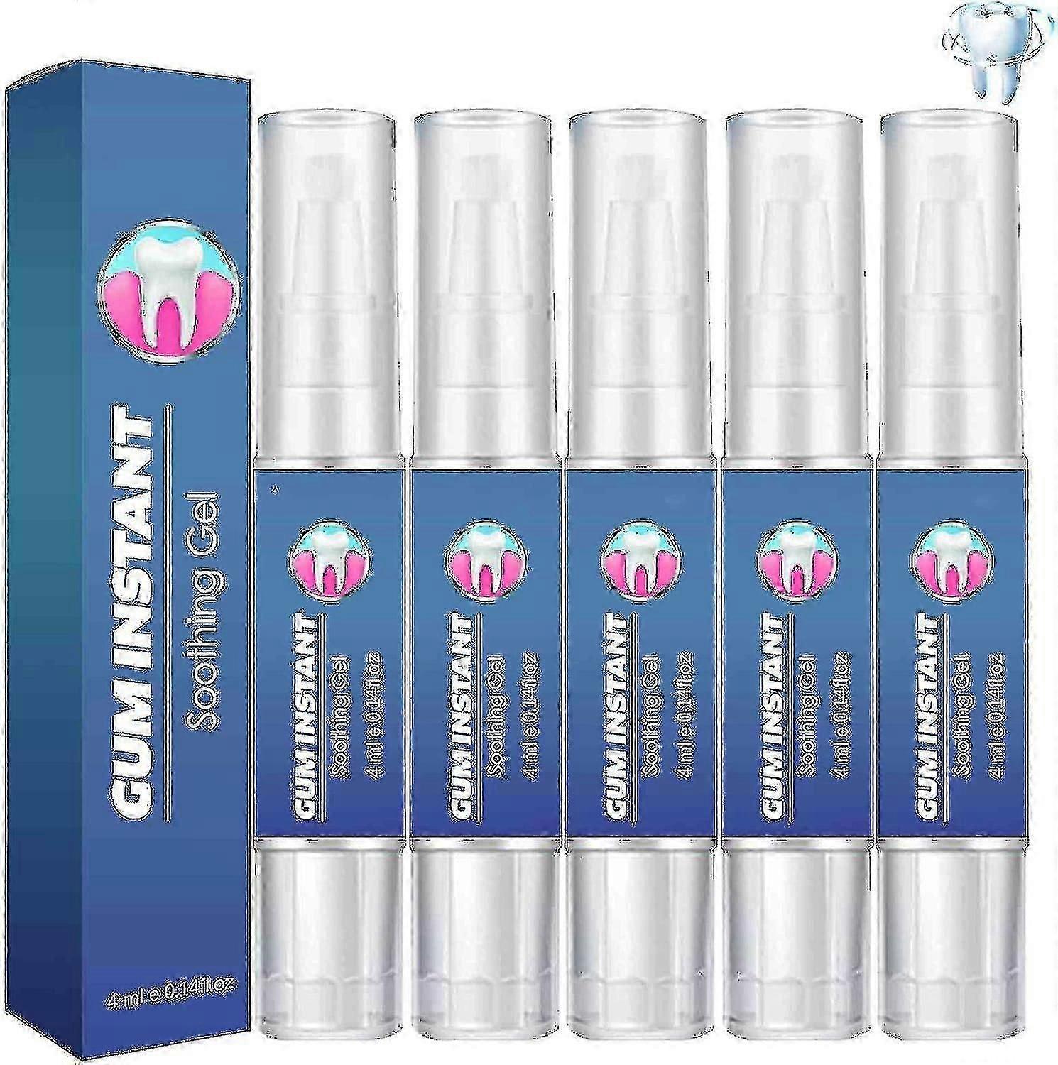5xガムセラピージェルガムインスタントスージングジェル敏感歯用ペン4ml