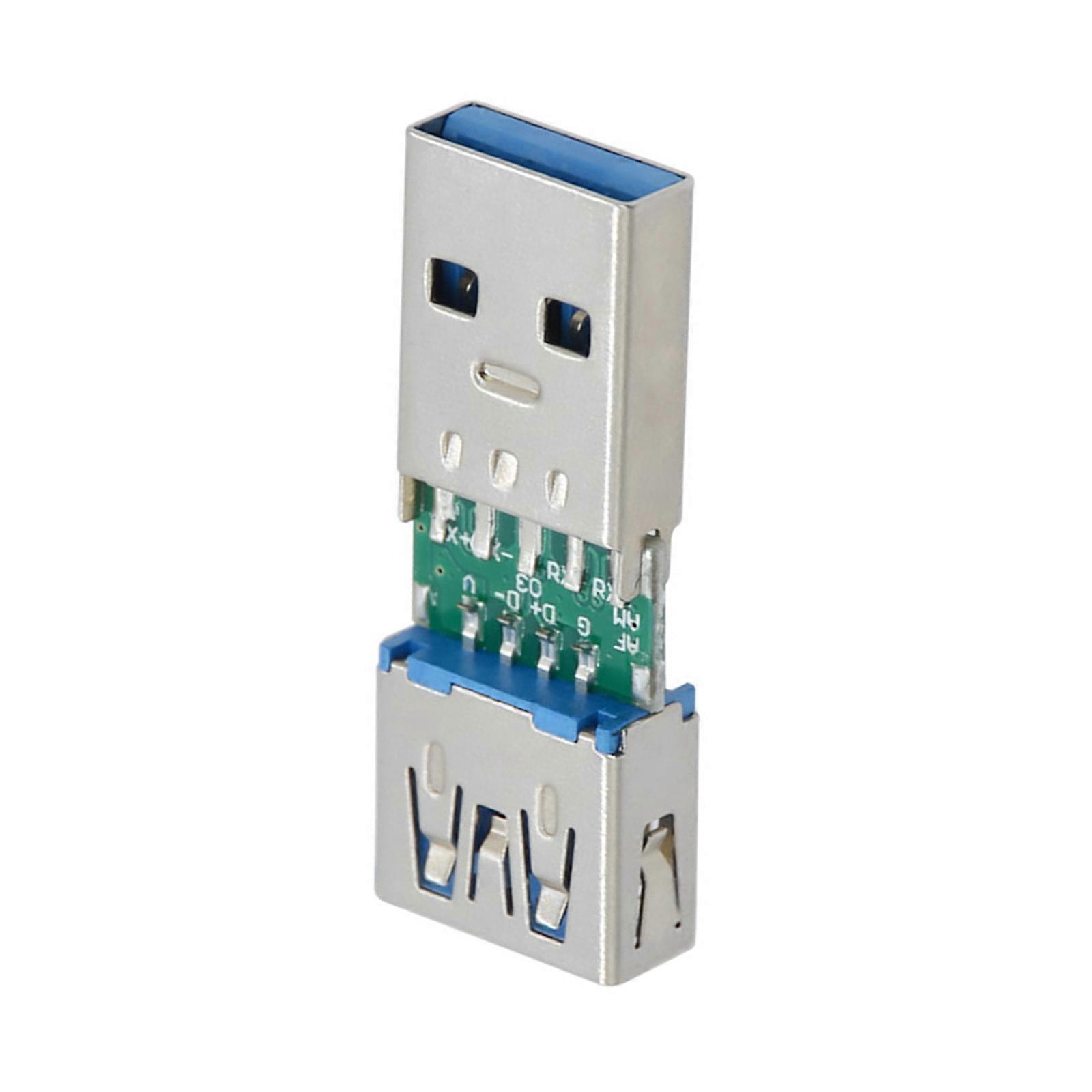Portable USB 3.0 Male to Female Adapter Head for Extending USB Port on Laptops Desktops and Other Electronics