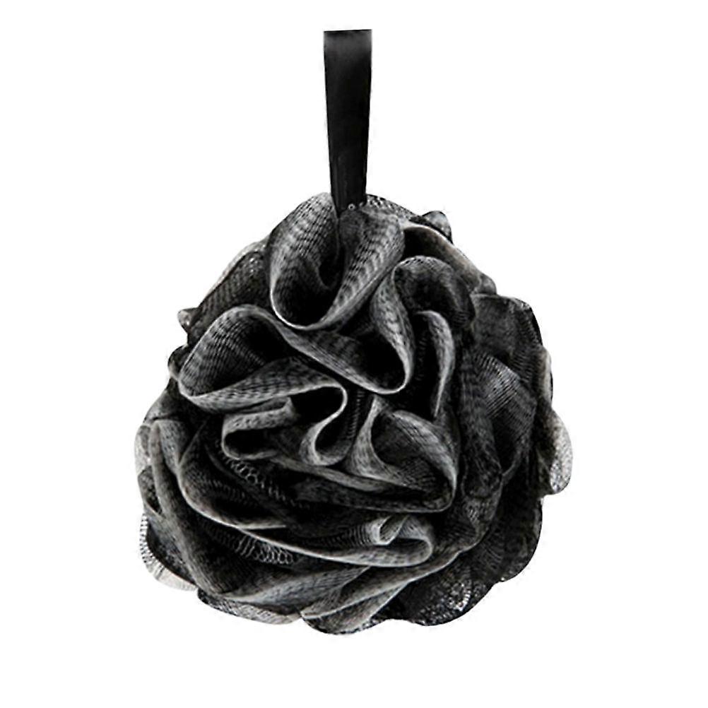 Bath Ball Mesh Nets Shower Ball Bath Scrubber Creative Bath Flower Black