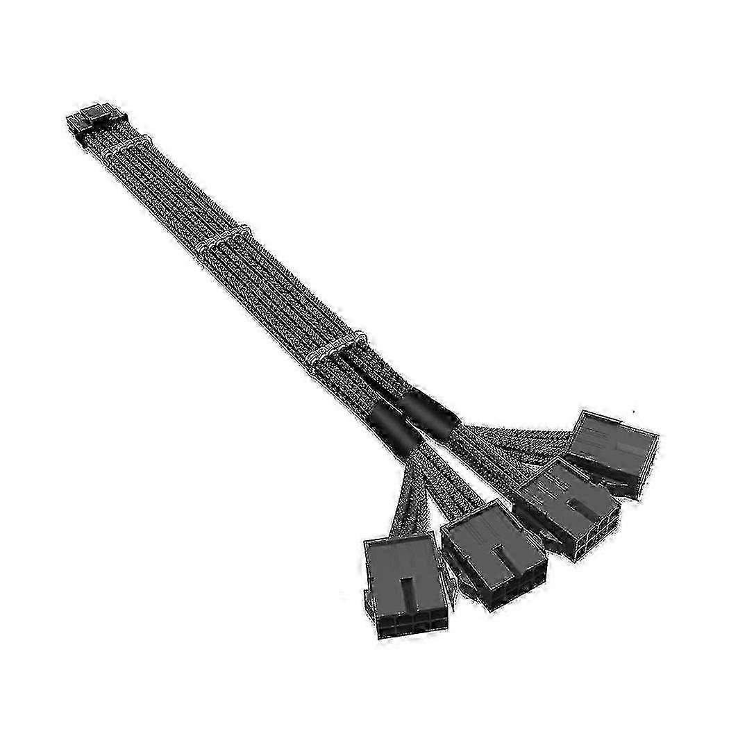 Rtx 4090 4080 4070ti 16pin(12+4) To 4x8pin Pci-e 5.0 Sleeved Extension Cable,12pin To 4x8pin CompatP20211224820